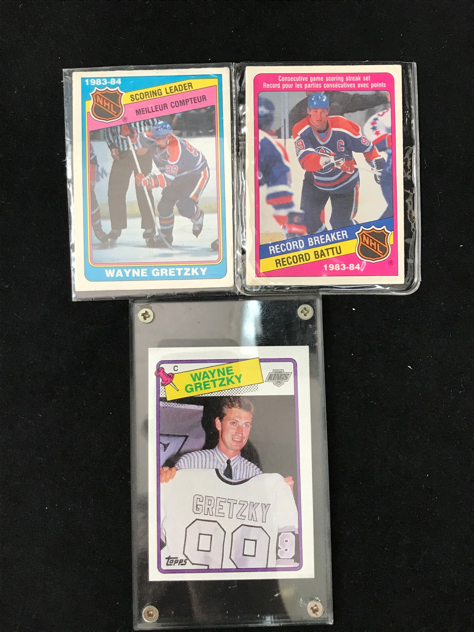 LOT OF VINTAGE WAYNE GRETZKY CARDS (1 of 1)