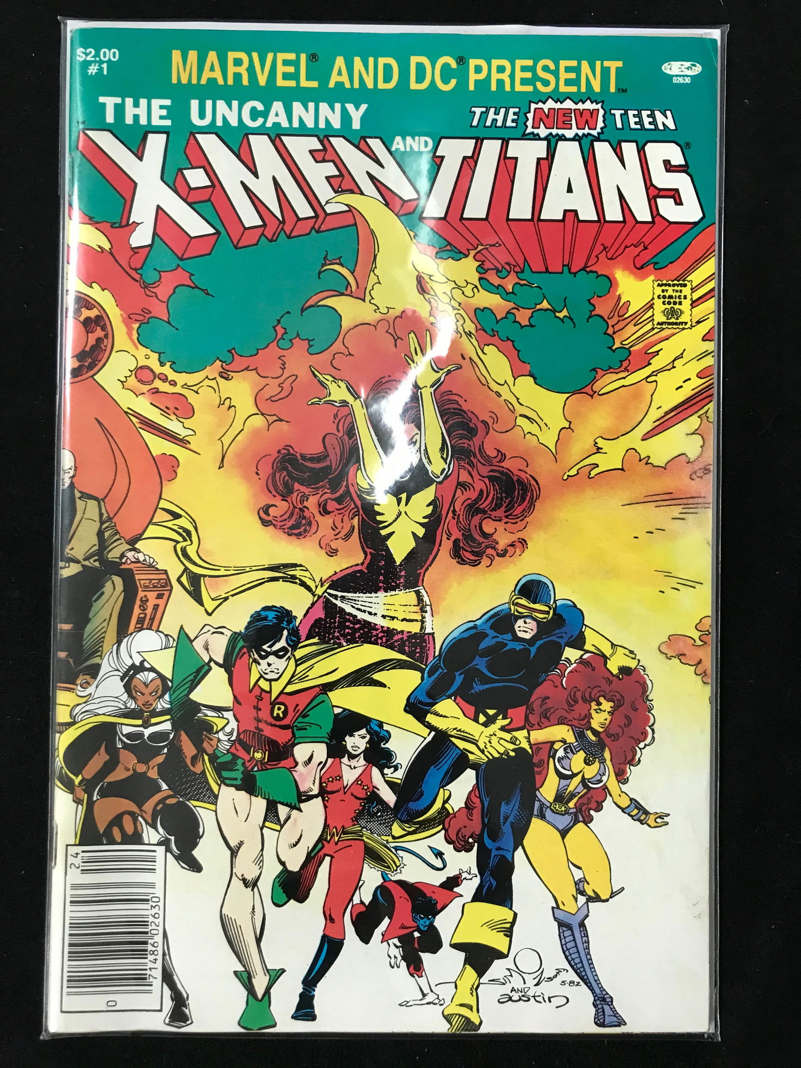 MARVEL AND DC COMICS NO.1 THE UNCANNY X-MEN AND THE NEW TEEN TITANS (1 of 1)