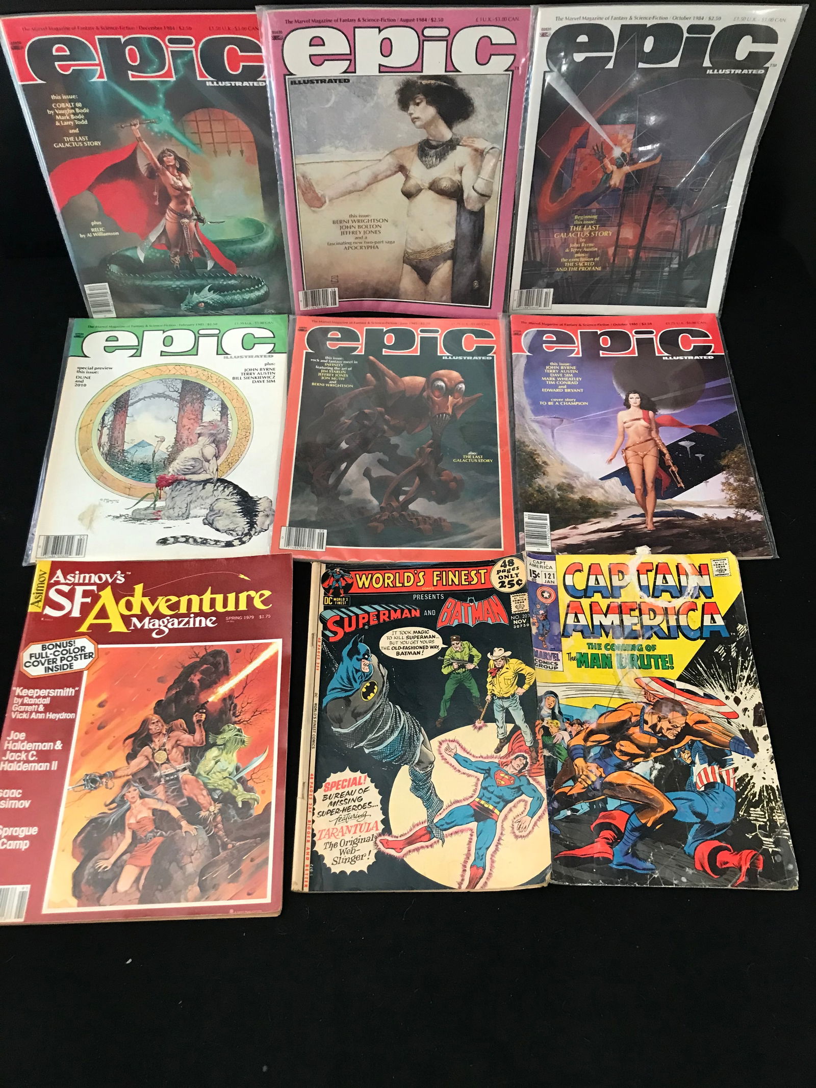 MARVEL MAGAZINE EPIC ILLUSTRATED COMIC BOOK LOT (1 of 1)