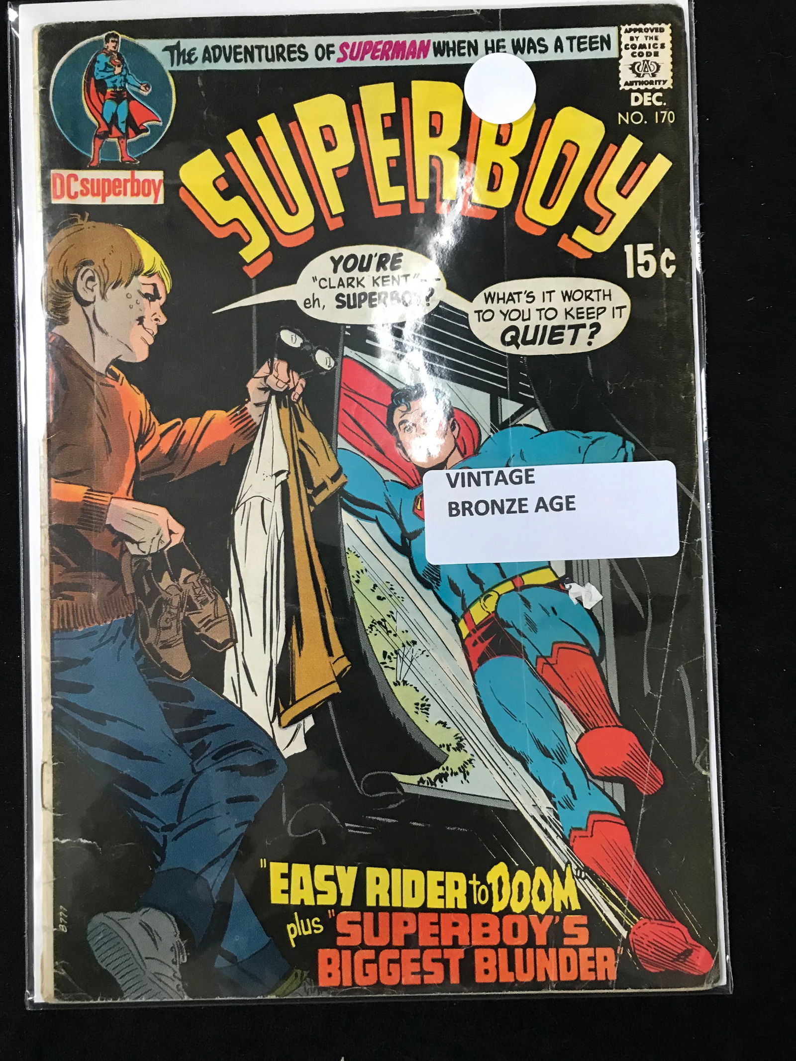 DC COMICS NO.170 SUPERBOY (VINTAGE BRONZE AGE) (1 of 1)