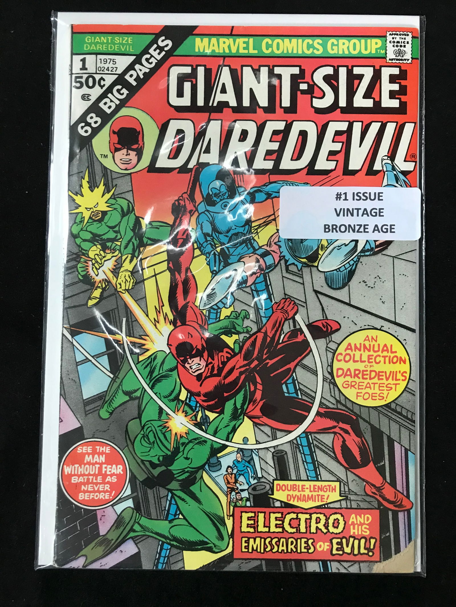 MARVEL COMICS NO.1 GIANT SIZE DAREDEVIL (VINTAGE BRONZE AGE) (1 of 1)