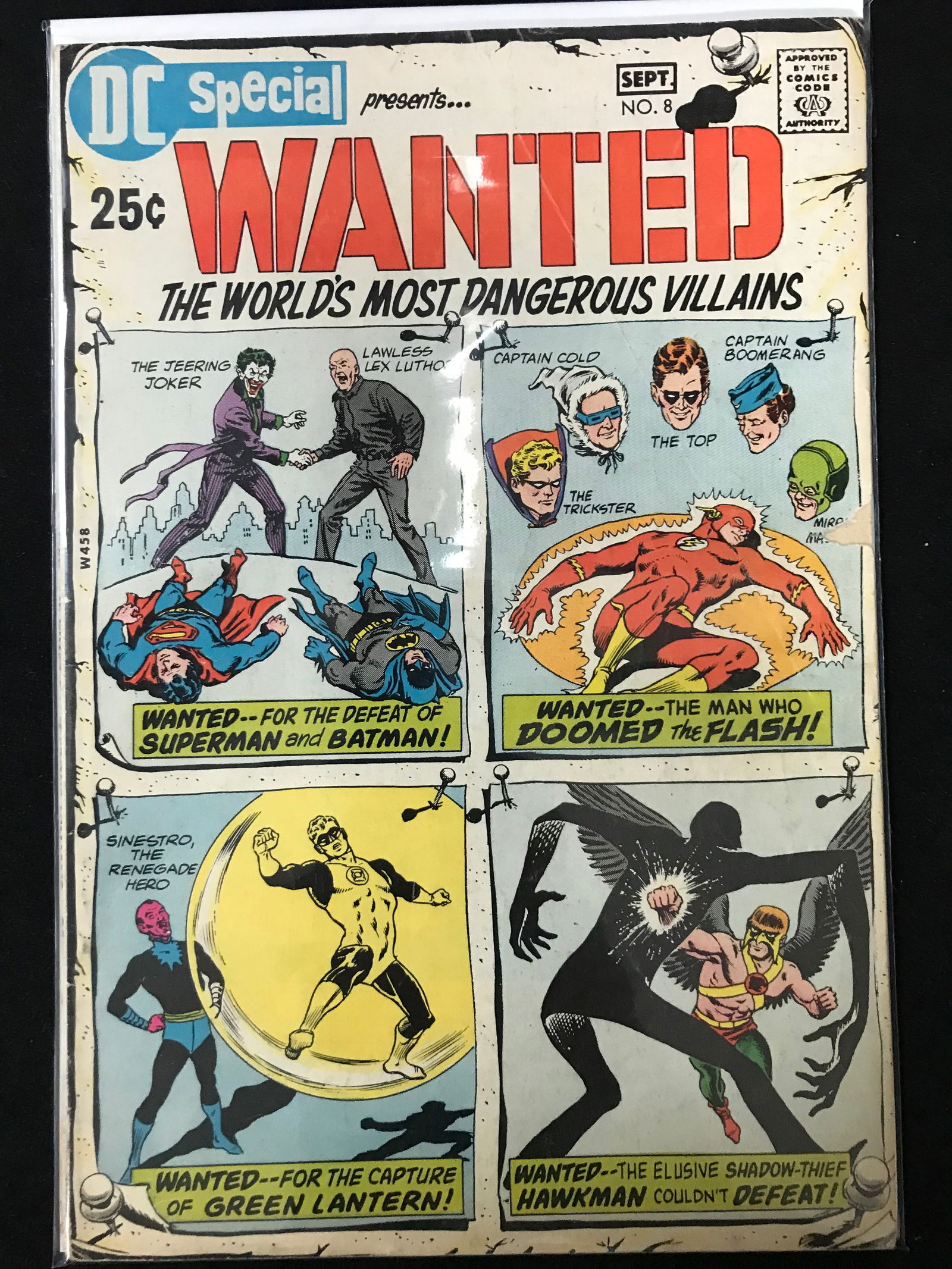 DC COMICS NO.8 WANTED (THE WORLD`S MOST DANGEROUS VILLAINS) (1 of 1)