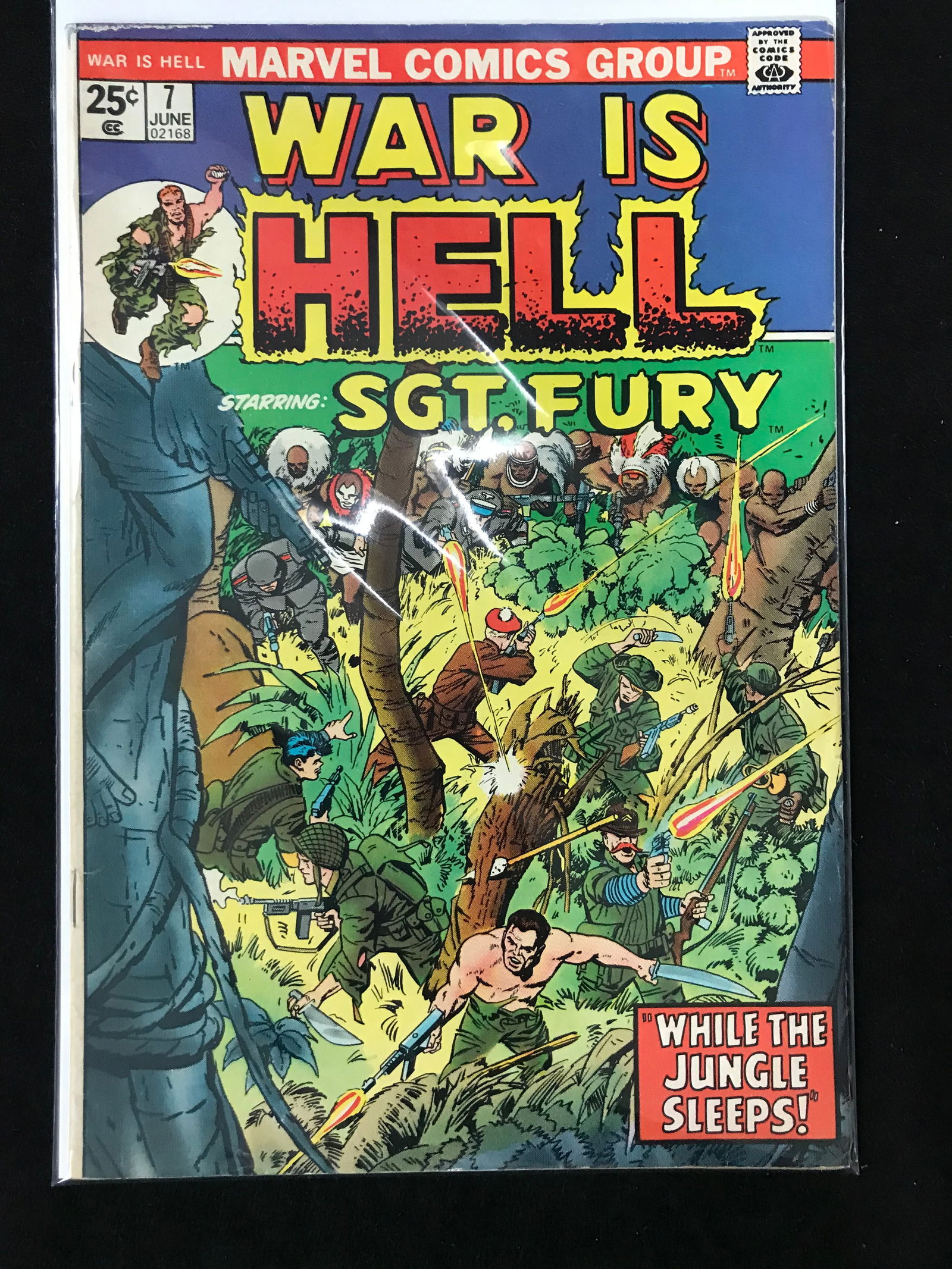 MARVEL COMICS NO.7 WAR IS HELL STARRING SGT. FURY (1 of 1)