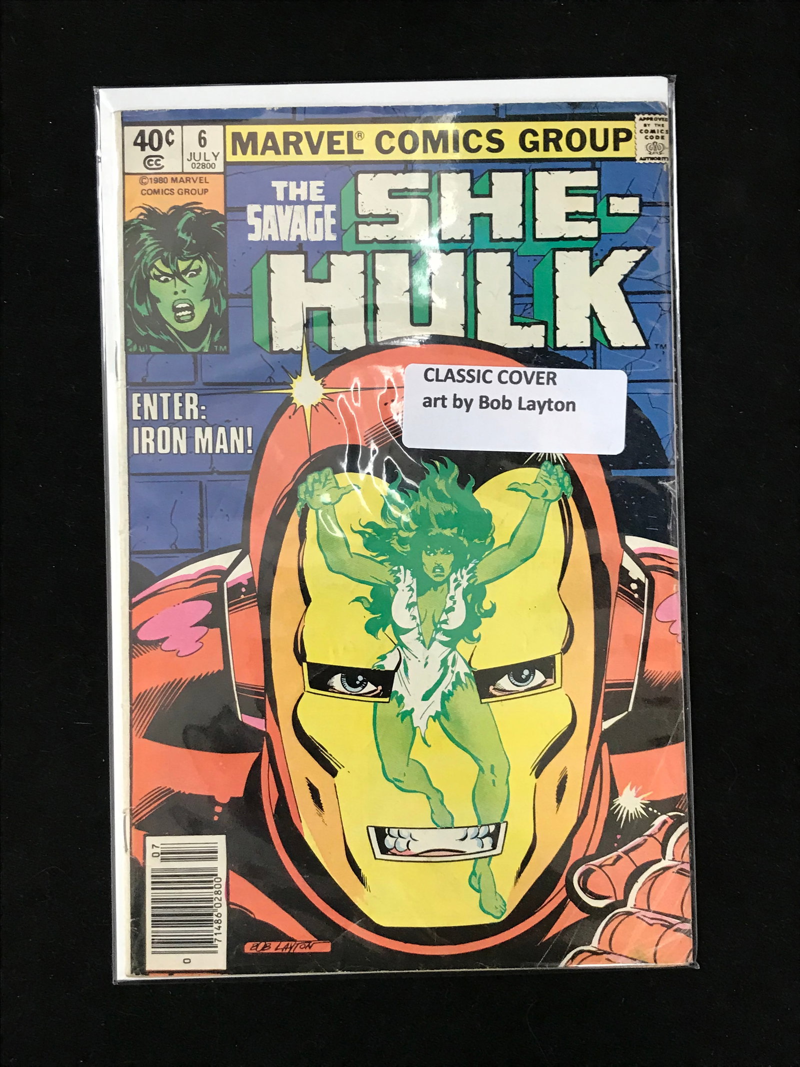 MARVEL COMICS NO.6 THE SAVAGE SHE-HULK (CLASSIC COVER ART BY BOB LAYTON): Prices are in Canadian dollars