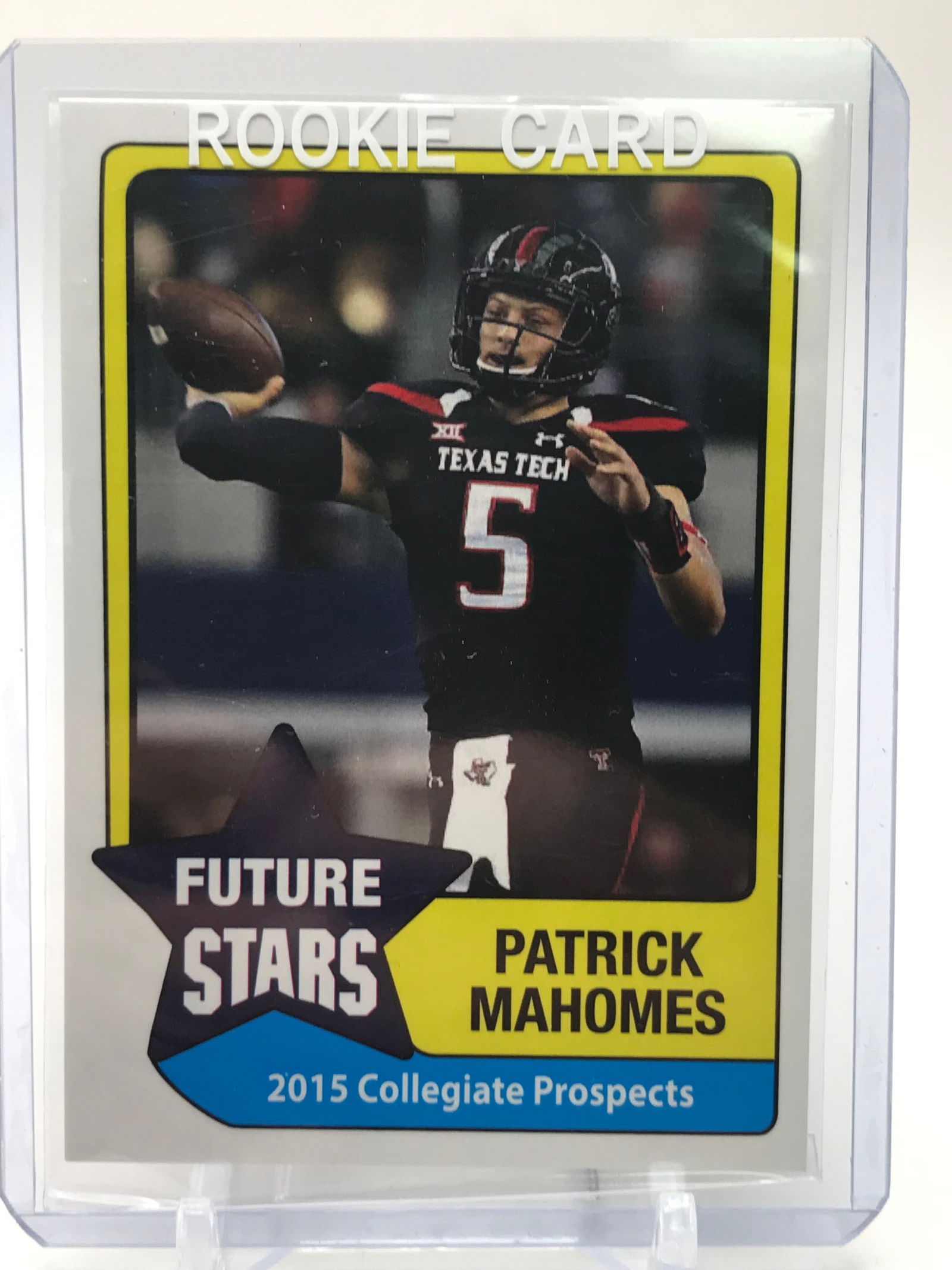 2015 HOT SHOT PROSPECTS PATRICK MAHOMES FUTURE STARS ROOKIE CARD (1 of 2)