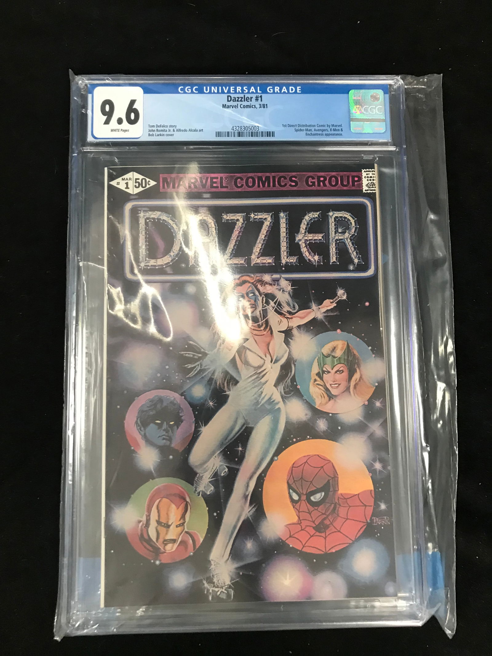 DAZZLER NO 1 CGC 9.6 1ST DIRECT DISTRIBUTION COMIC BY MARVEL (1 of 1)