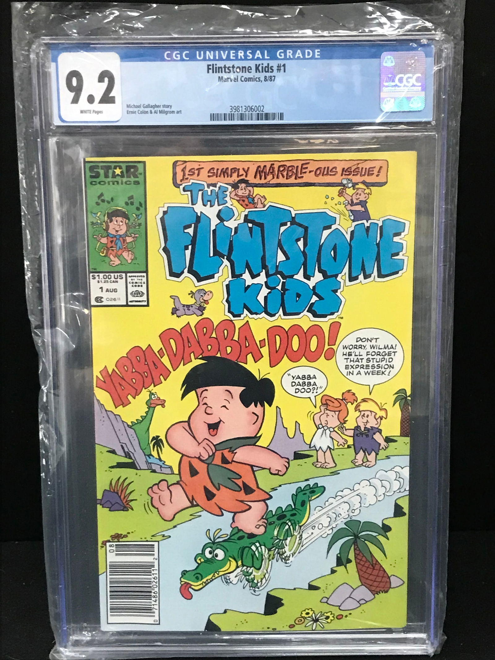 STAR COMICS NO.1 FINSTONES KIDS CGC GRADED 9.2 (1 of 1)