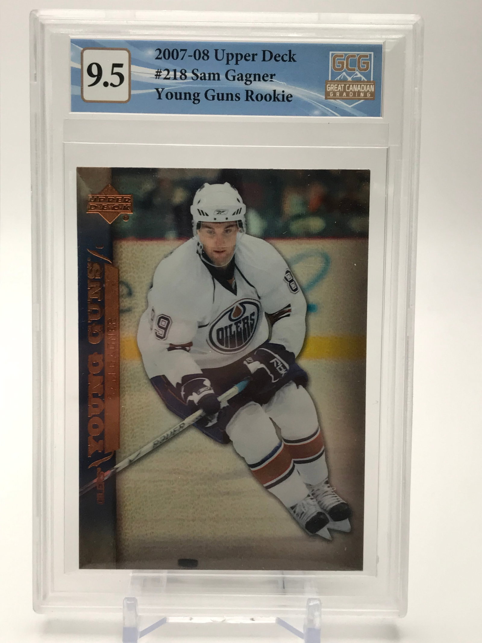 2007-08 UPPER DECK NO.218 SAM GAGNER YOUNG GUNS ROOKIE GCG GRADED 9.5: Prices are in Canadian dollars