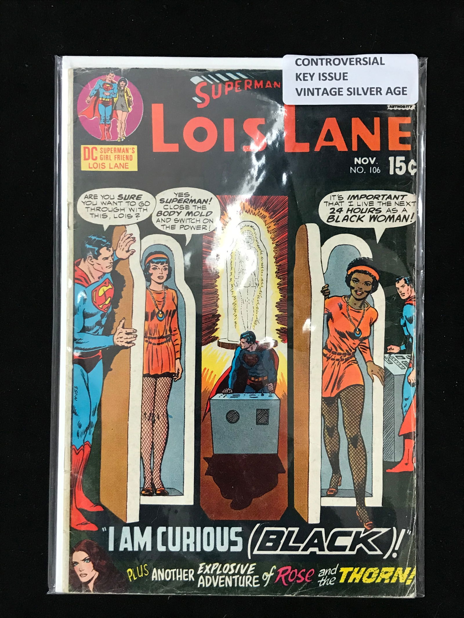 DC COMICS NO.106 SUPERMAN`S GIRLFRIEND LOIS LANE (CONTROVERTIAL ISSUE) (1 of 1)