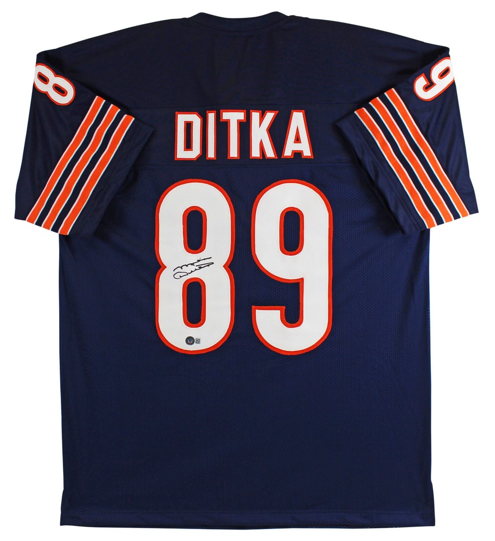 MIKE DITKA SIGNED CHICAGO BEARS JERSEY (BECKETT COA) (1 of 3)