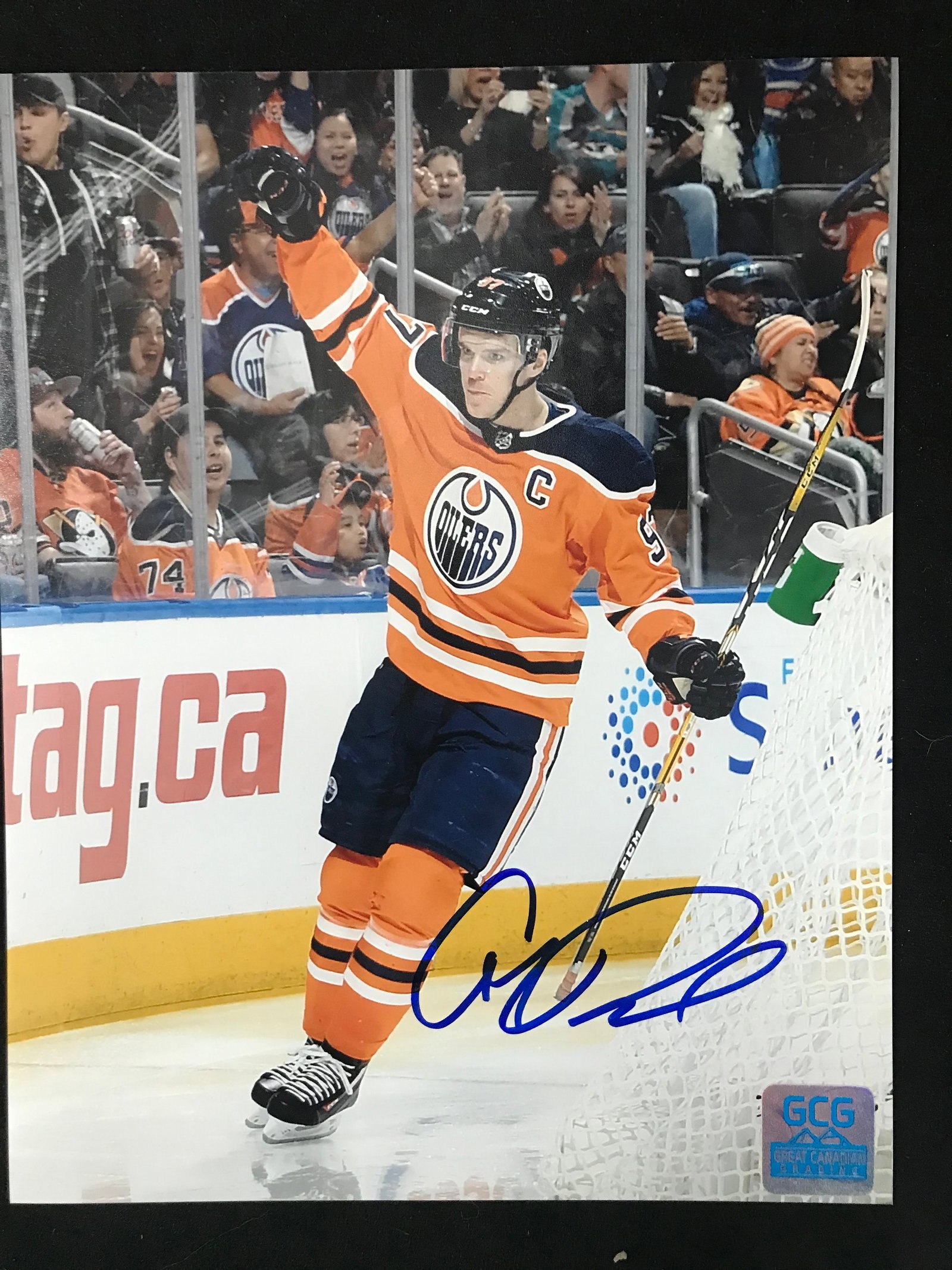 COONOR MCDAVID SIGNED 8XQO PHOTO GCG COA: Prices are in Canadian dollars