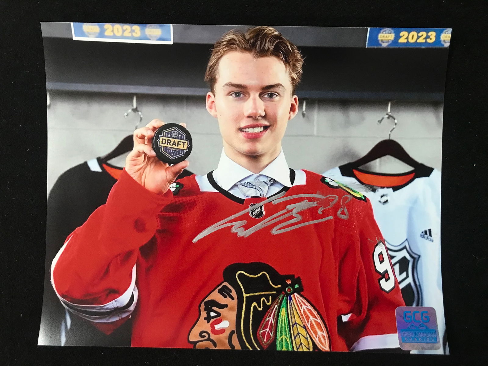CONNOR BEDARD SIGNED 8X10 PHOTO GCG COA: Prices are in Canadian dollars