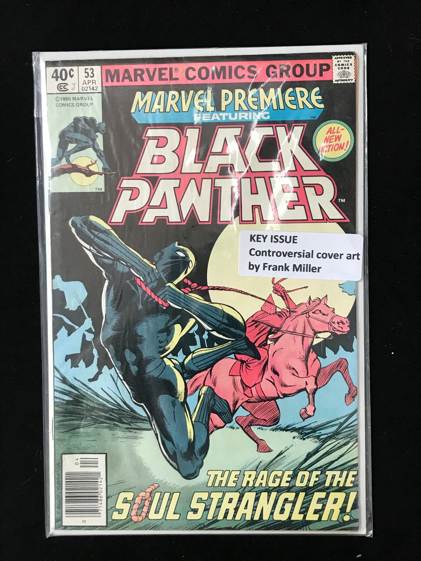 MARVEL COMICS NO.53 MARVEL PREMIER FEAT BLACK PANTHER (CONTROVERSIAL COVER ART FRANK MILLER): Prices are in Canadian dollars