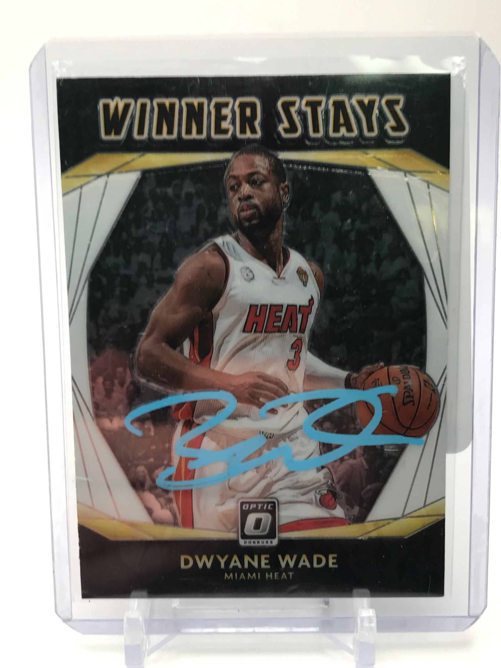 DWYANE WADE SIGNED PANINI DONRUSS OPTIC TRADING CARD (PRO CERT COA) (1 of 2)