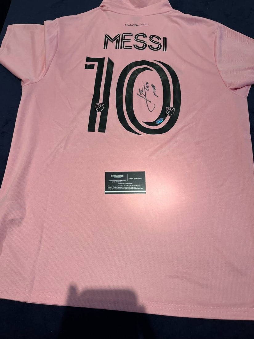 Lional Messi Signed Fc Miami Soccer Jersey (ipa Coa) Auction