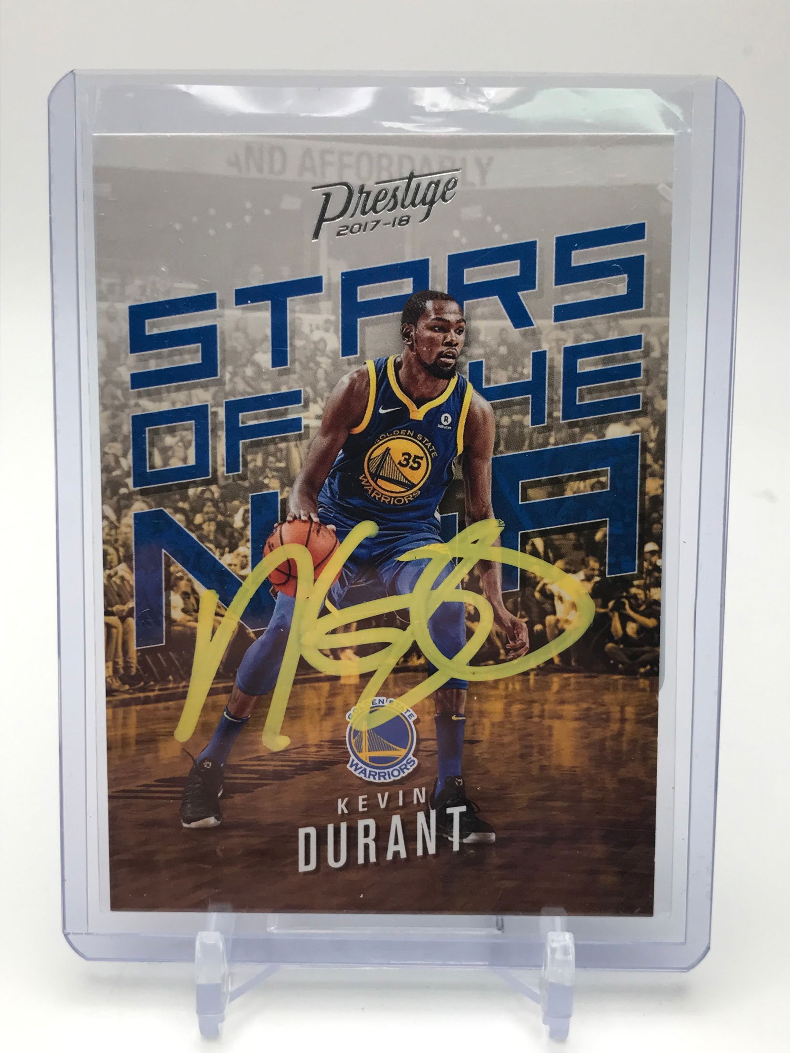 KEVIN DURANT SIGNED PANINI PRESTIGE TRADING CARD (PRO CERT COA) (1 of 2)