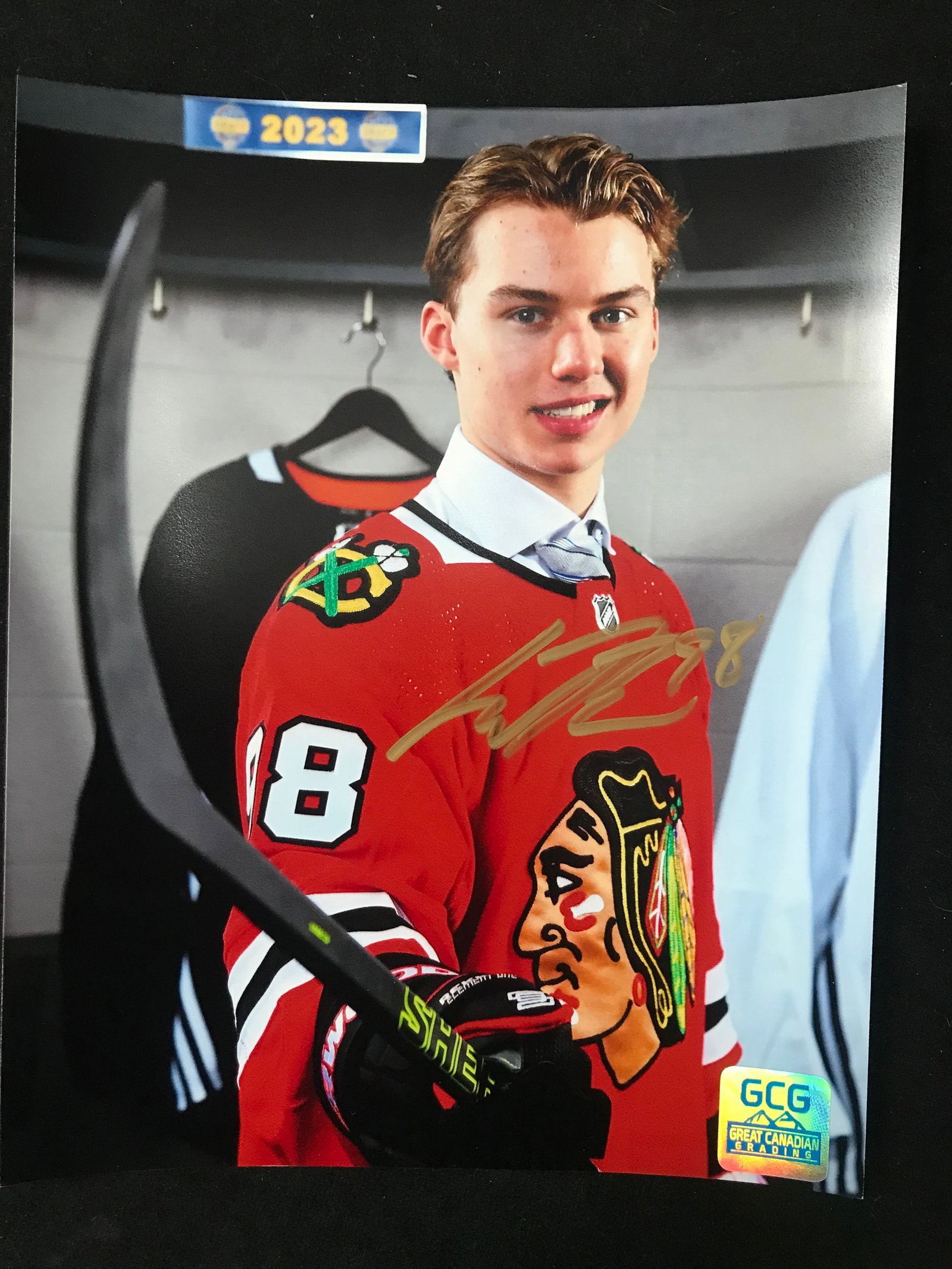 CONNOR BEDARD SIGNED 8X10 PHOTO GCG COA: Prices are in Canadian dollars