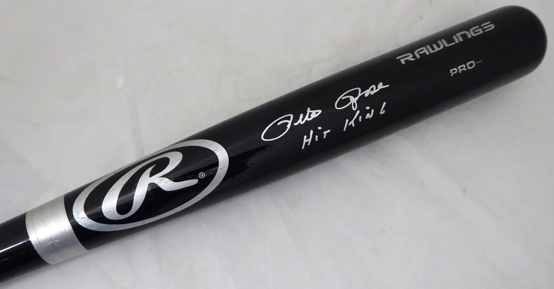 PETE ROSE SIGNED RAWLINGS BASEBALL BAT (BECKETT COA) (1 of 3)