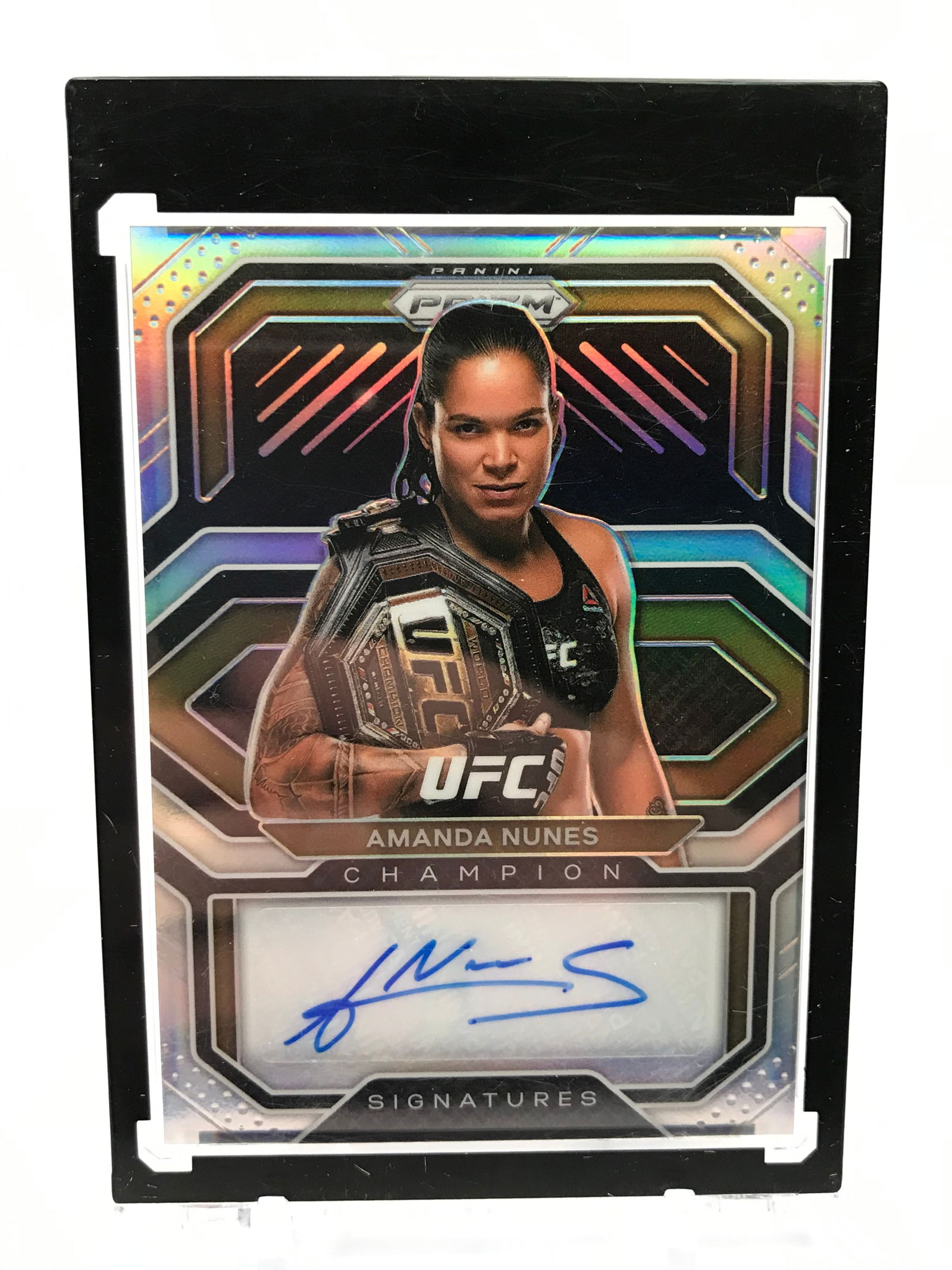 2021 PANINI PRIZM UFC AMANDA NUNES PRIZM AUTO (1 of 2)