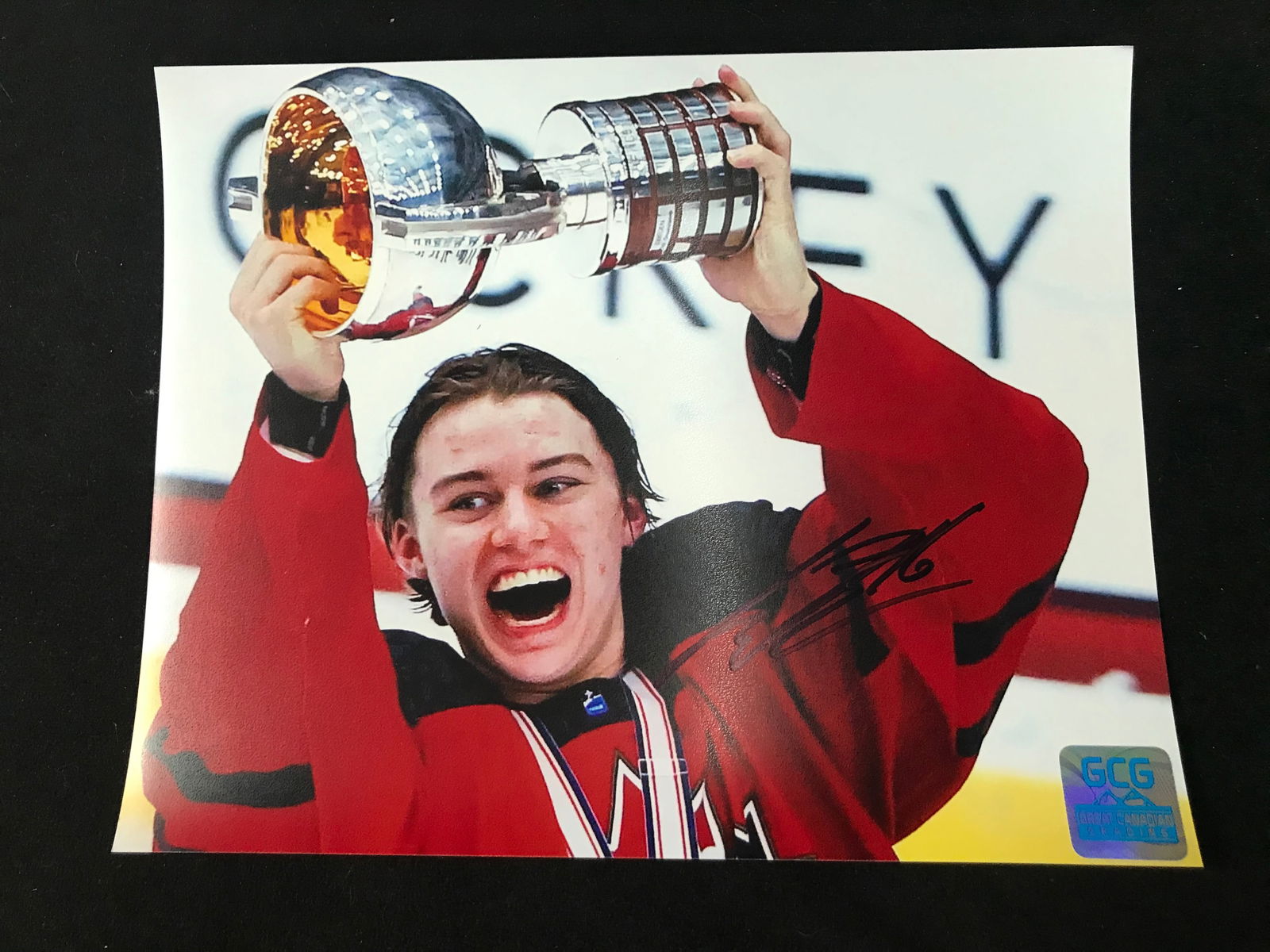 CONNOR BEDARD SIGNED TEAM CANADA 8 X 10 (GCG HOLO): Prices are in Canadian dollars