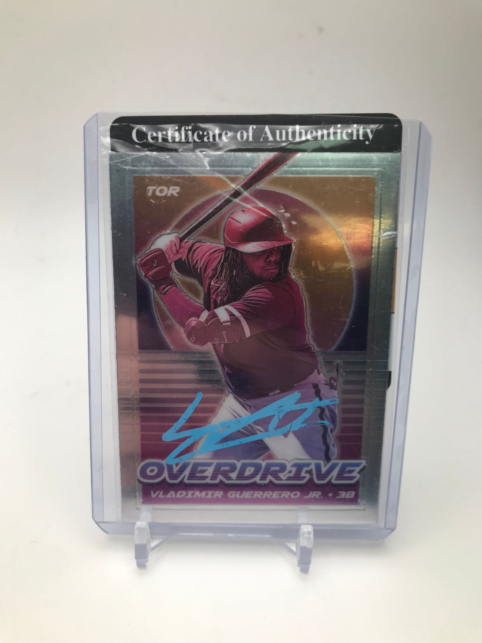 2021 PANINI VLADIMIR GUERRERO JR. SIGNED TRADING CARD (PRO CERT COA) (1 of 2)