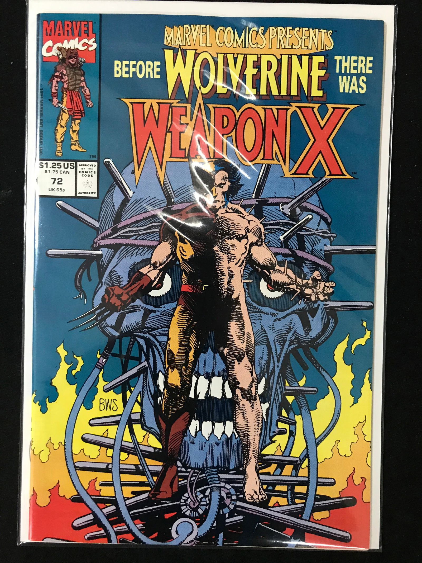 MARVEL COMICS PRESENTS WEAPON X NO.72 (1ST APPEARANCR WEAPON X ) (1 of 1)