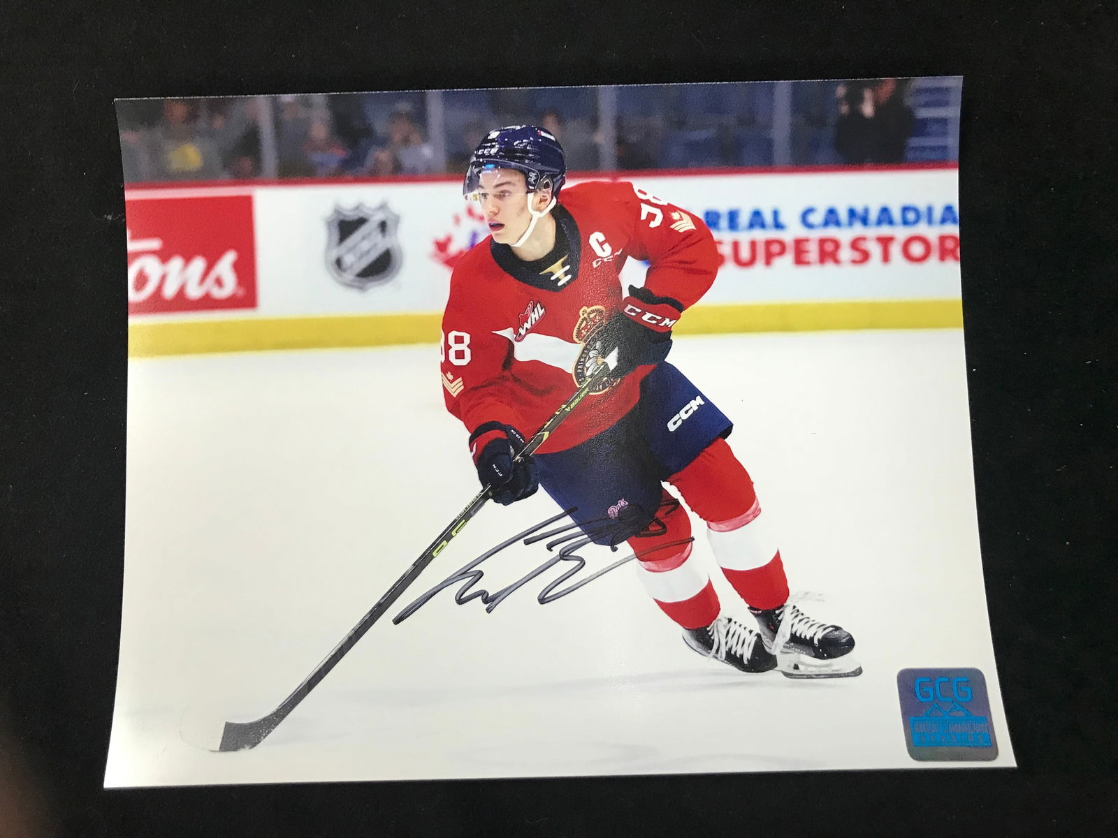 CONNOR BEDARD SIGNED TEAM CANADA 8 X 10 (GCG HOLO): Prices are in Canadian dollars