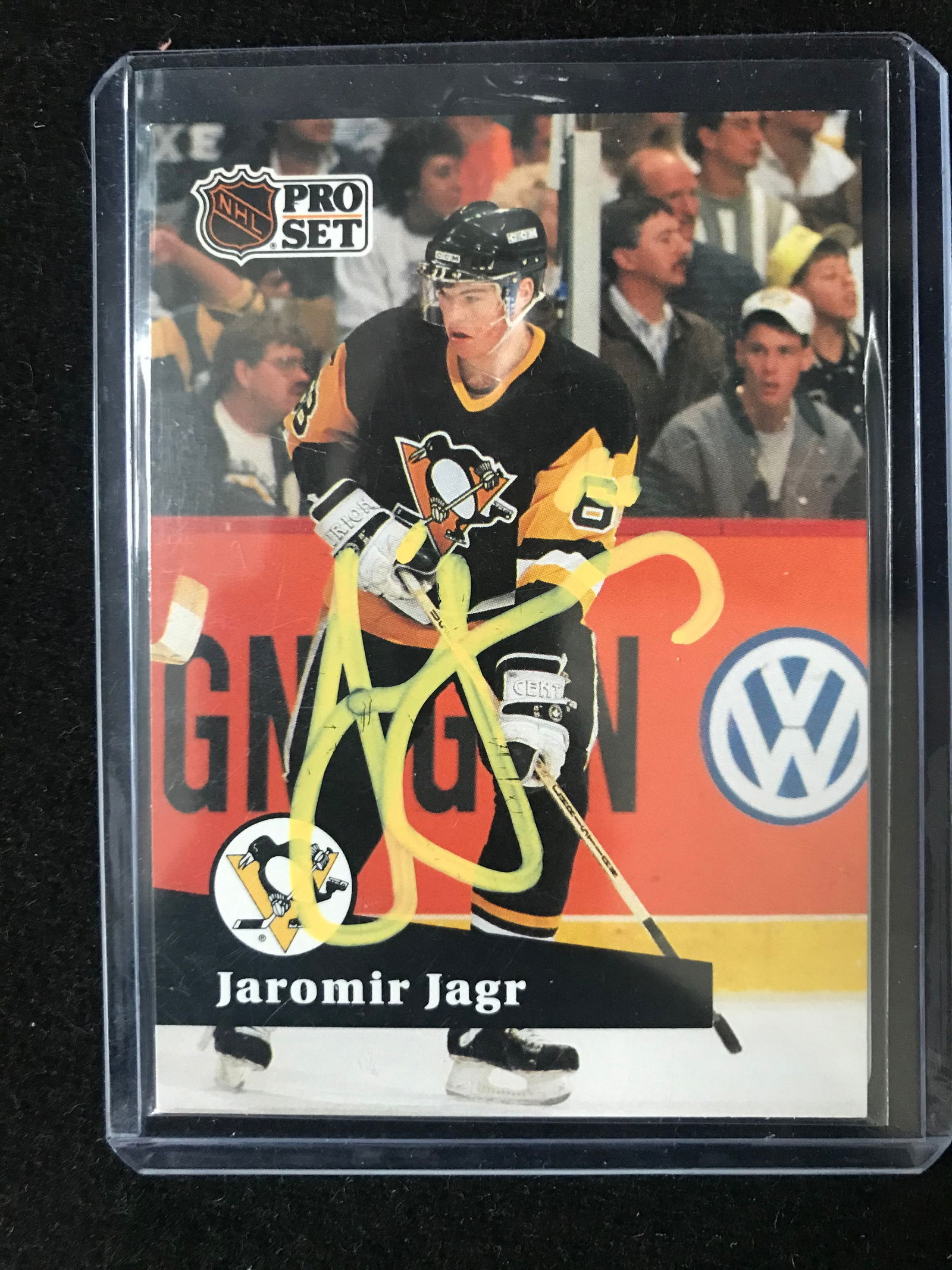JAROMIR JAGR SIGNED PRO SET ROOKIE CARD (PRO CERT COA ) (1 of 2)
