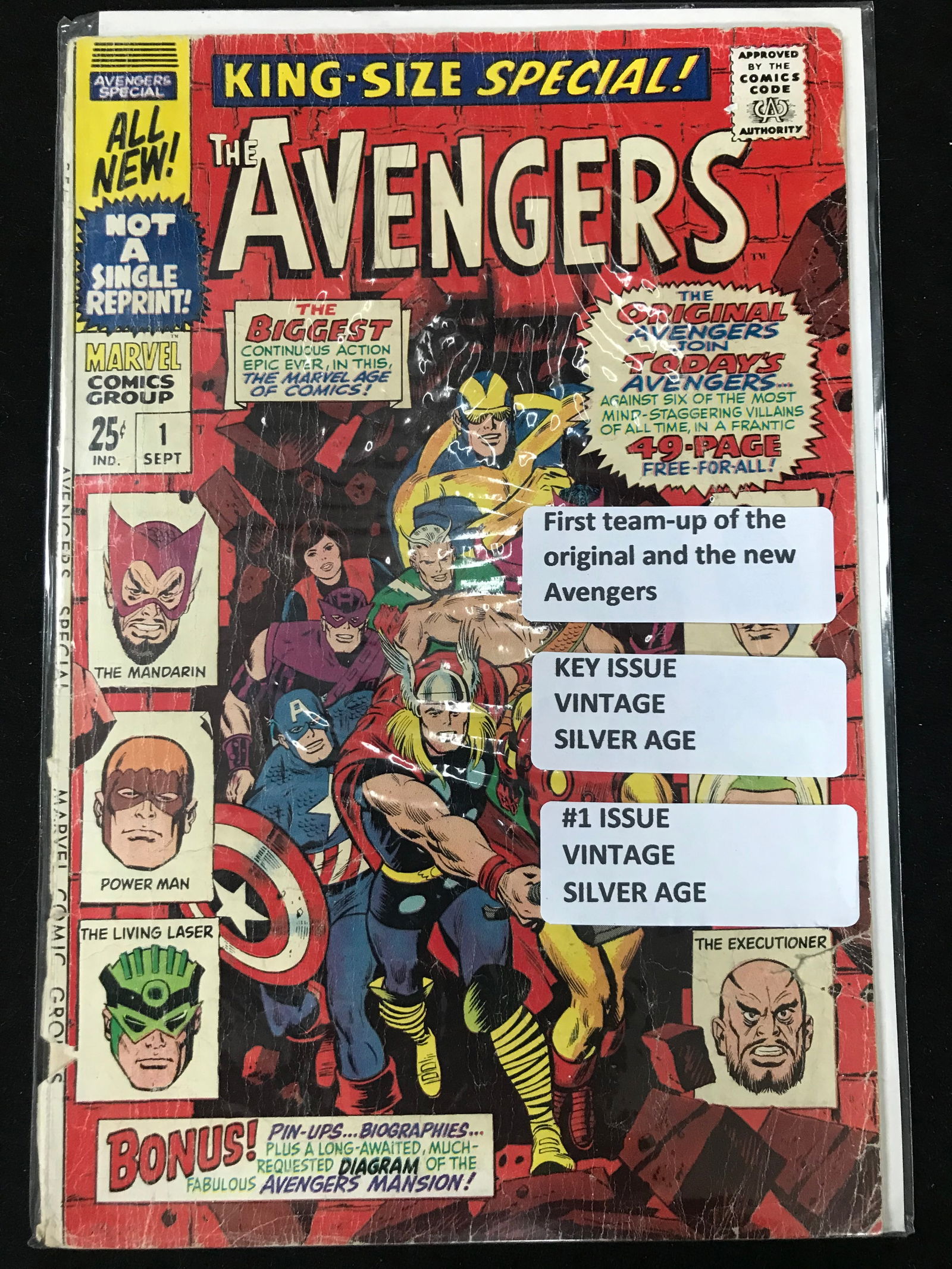 MARVEL COMICS THE AVENGERS KING SIZE NO.1 (1 of 1)