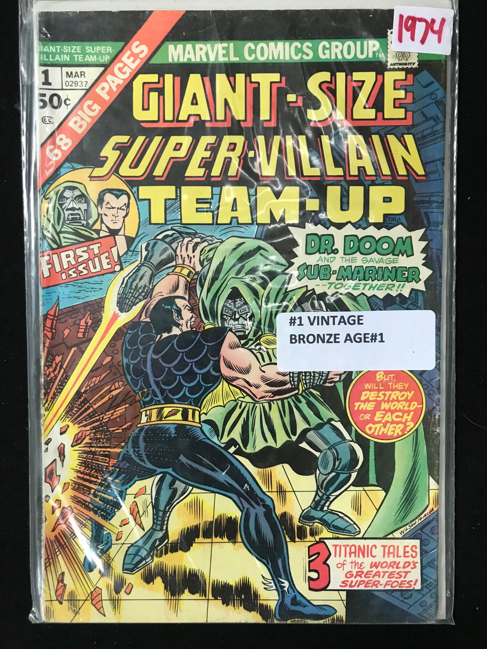 MARVEL COMICS GIANT SIZE SUPER VILLAIN NO.1 (1 of 1)