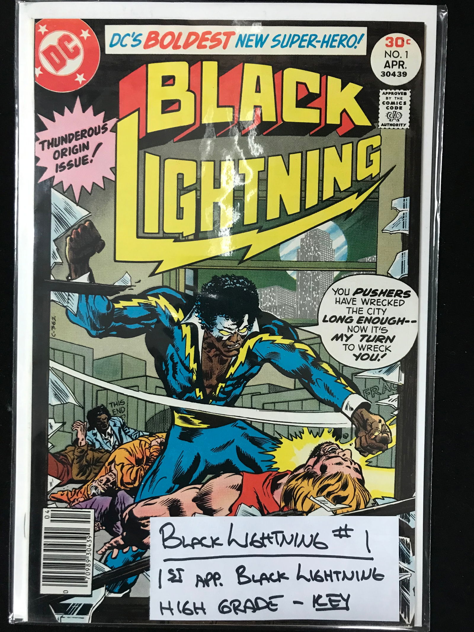 DC COMICS NO.1 BLACK LIGHTNING (1ST APP BLACK LIGHTNING) (1 of 1)