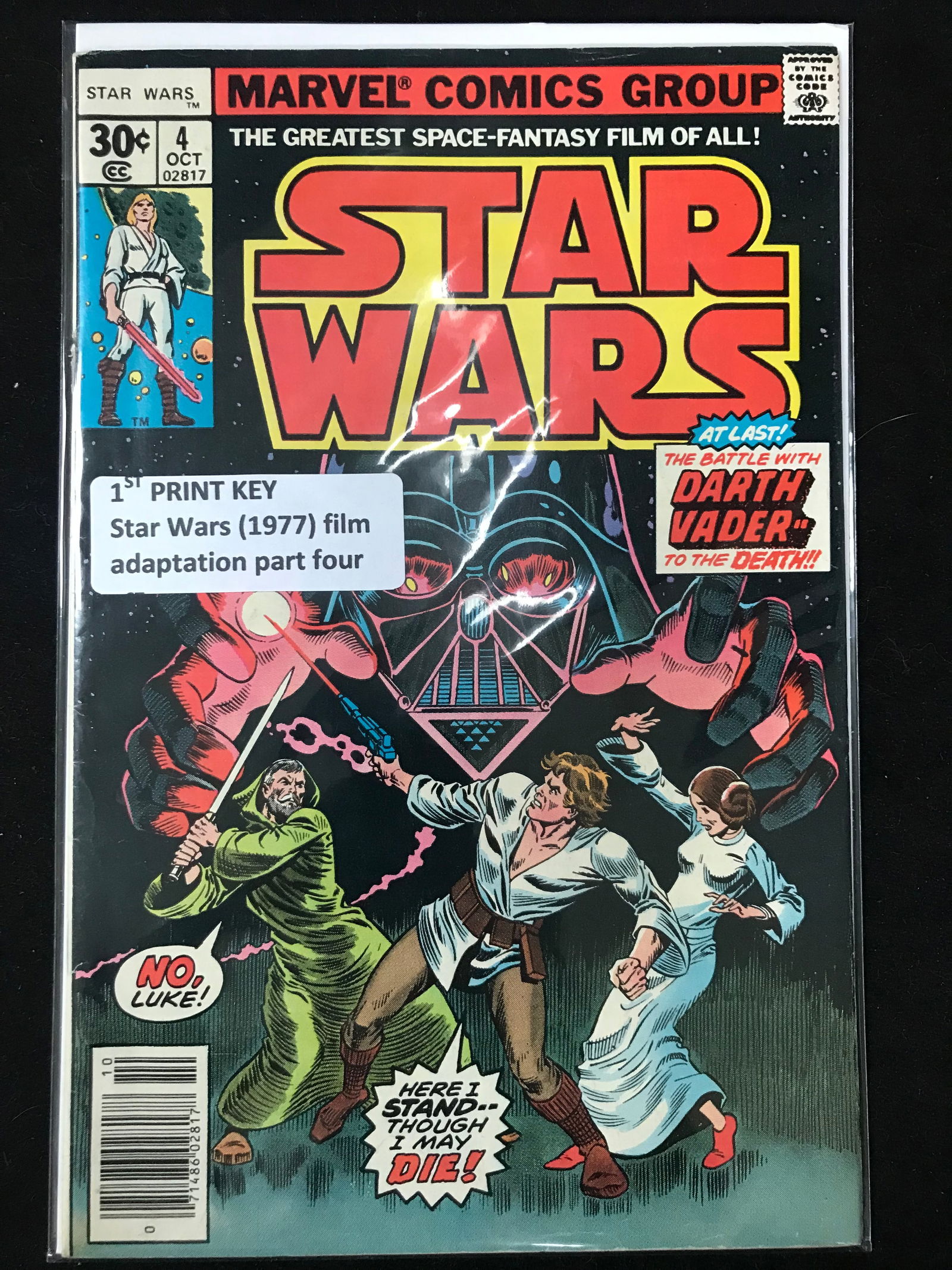 MARVEL COMICS NO.4 STAR WARS (1977 FILM ADAPTATION PART 4) (1 of 1)
