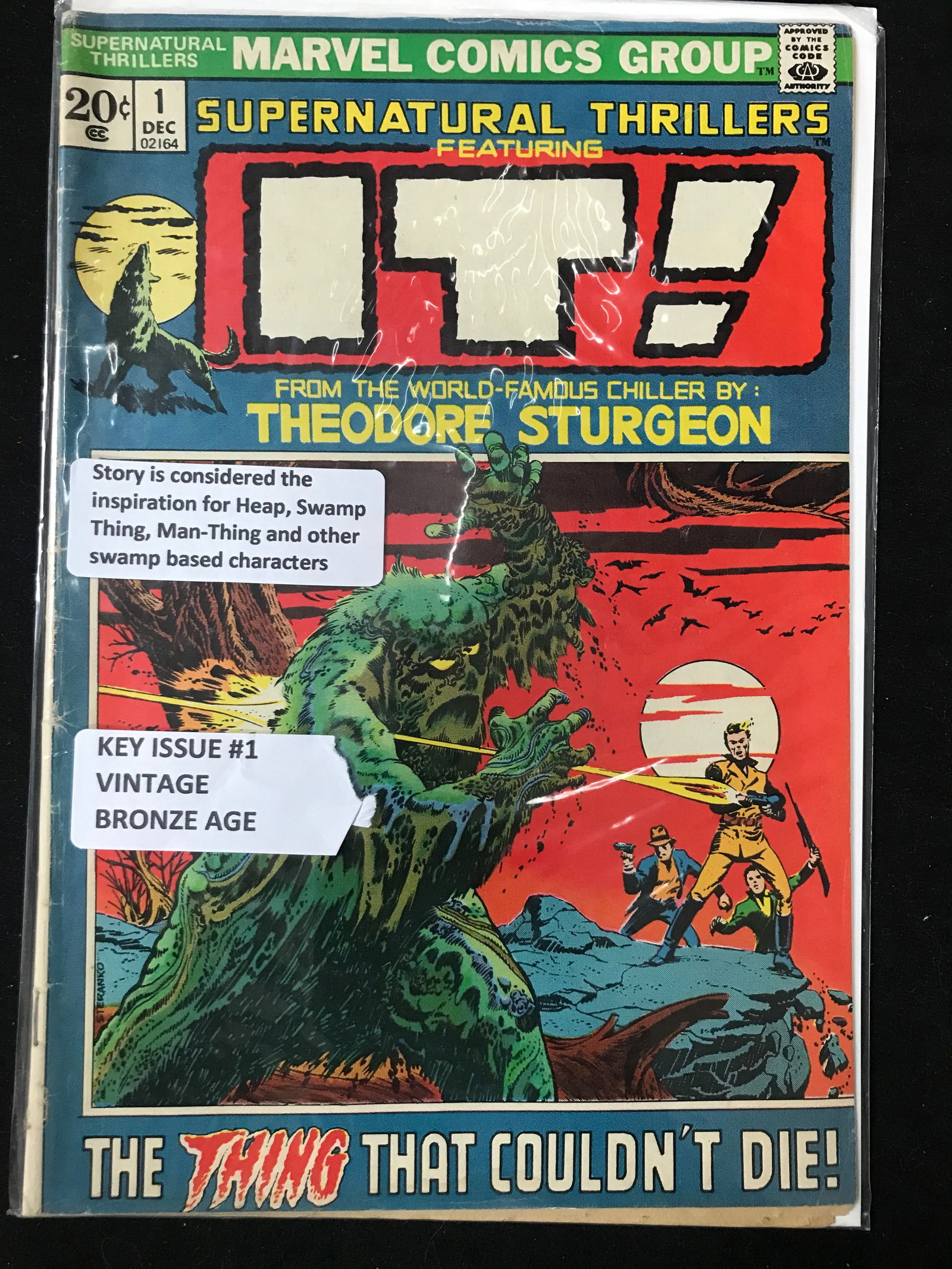 MARVEL COMICS NO.1 SUPERNATURAL THRILLERS FEAT IT! (VINTAGE BRONZE AGE) (1 of 1)