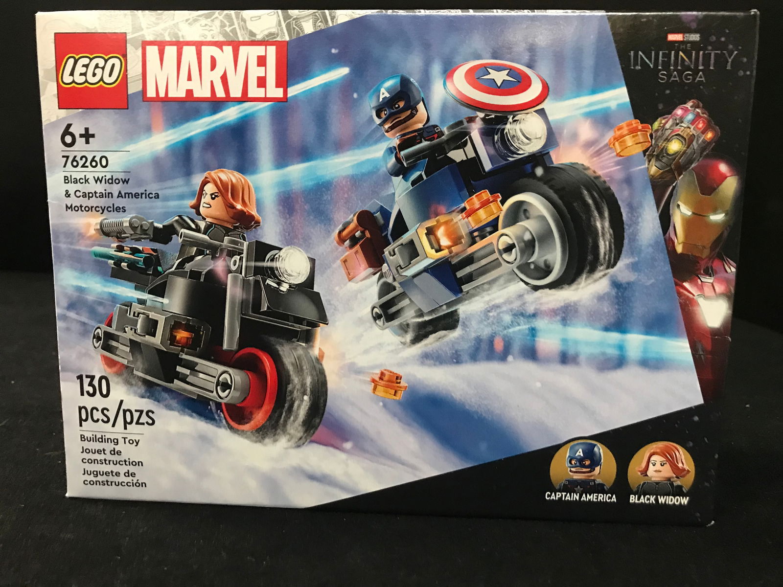 SEALED LEGO 76260 BLACK WIDOW AND CAPTASIN AMERICA MOTORCYLCES MARVEL INFINITY SAGA: Prices are in Canadian dollars
