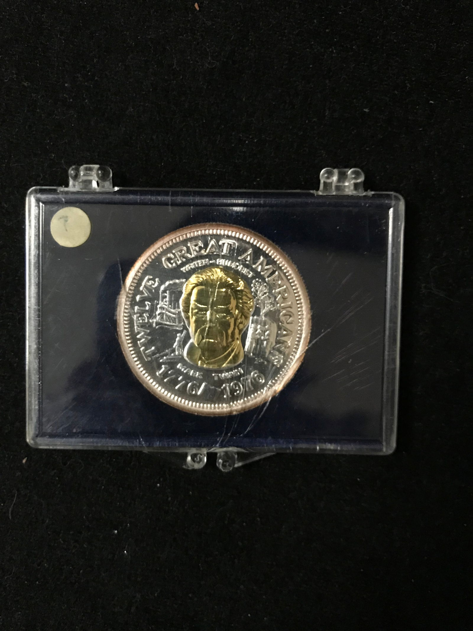 1976 GREAT AMERICAN COINS MARK TWAIN .925 SILVER COIN 1 OZ.: Prices are in Canadian dollars