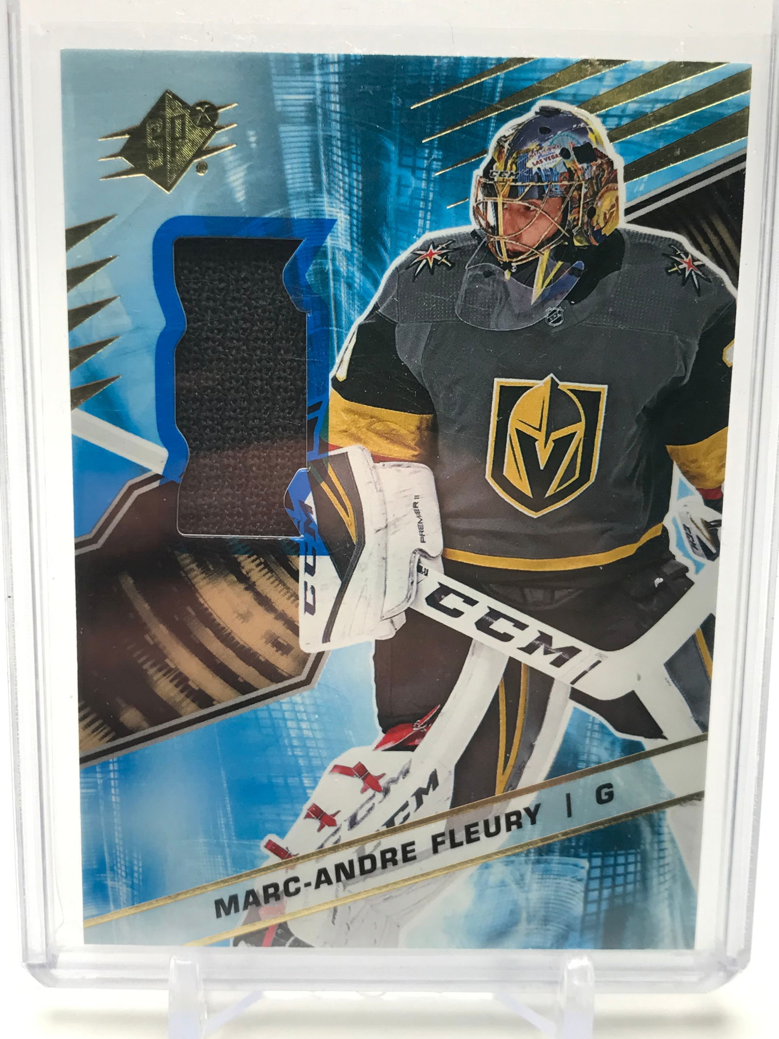 2018-19 UPPER DECK SPX MARC ANDRE FLEURY GAME USED JERSEY (1 of 2)