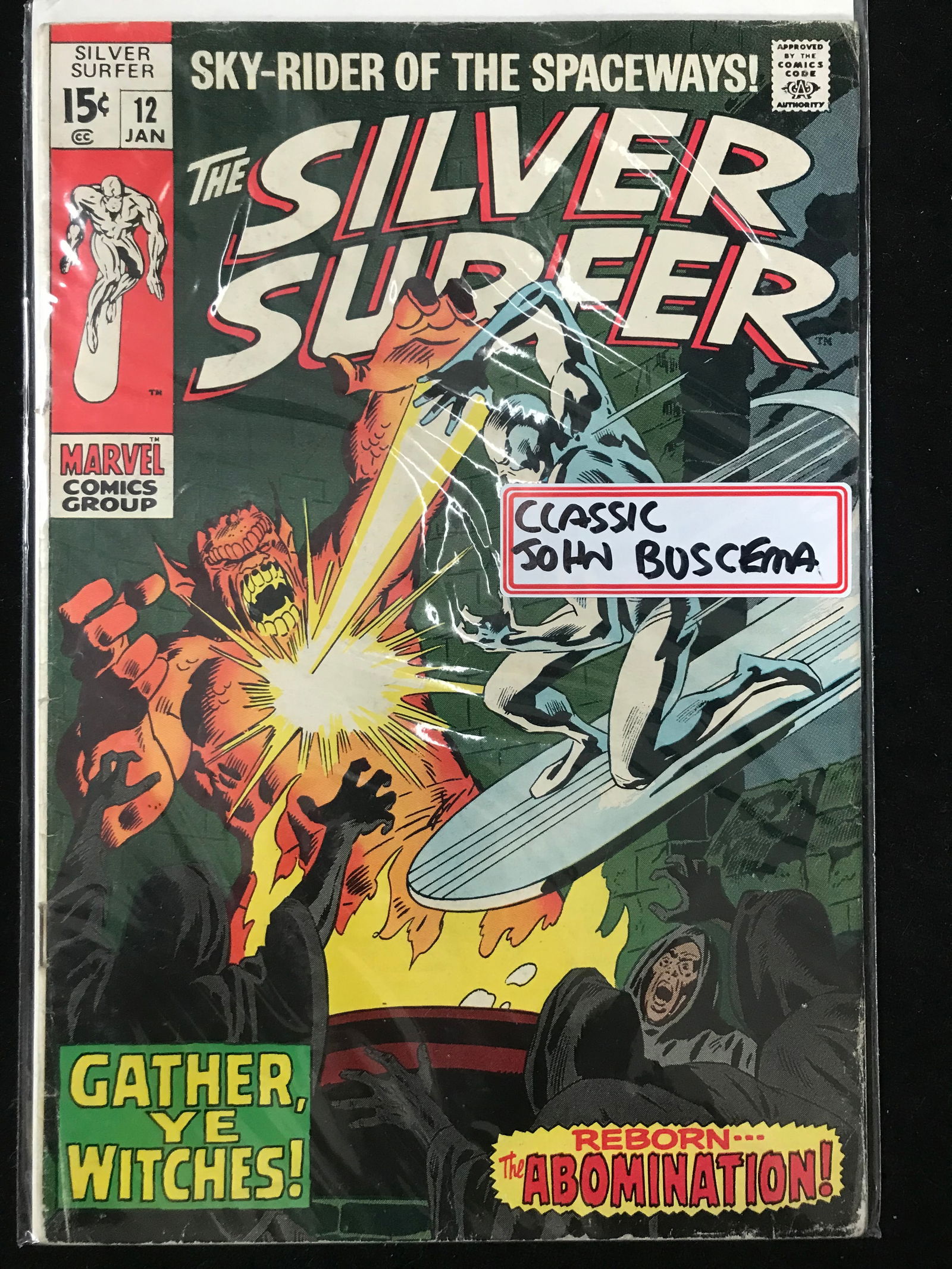 MARVEL COMICS NO.12 THE SILVER SURFER (CLASSIC JOHN BUSCEMA) (1 of 1)