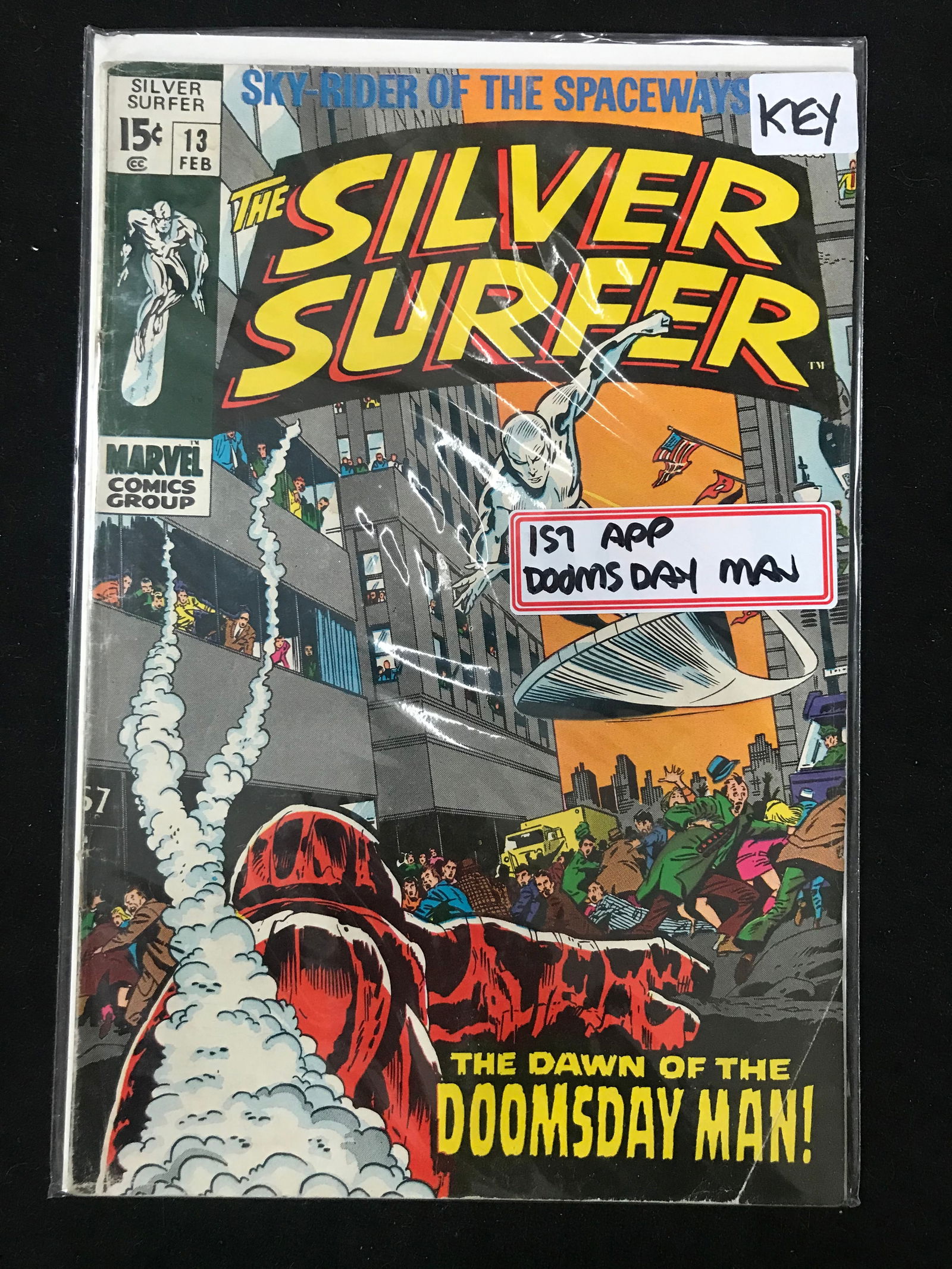 MARVEL COMICS NO.13 THE SILVER SURFER (1ST APP DOOMSDAY MAN) (1 of 1)