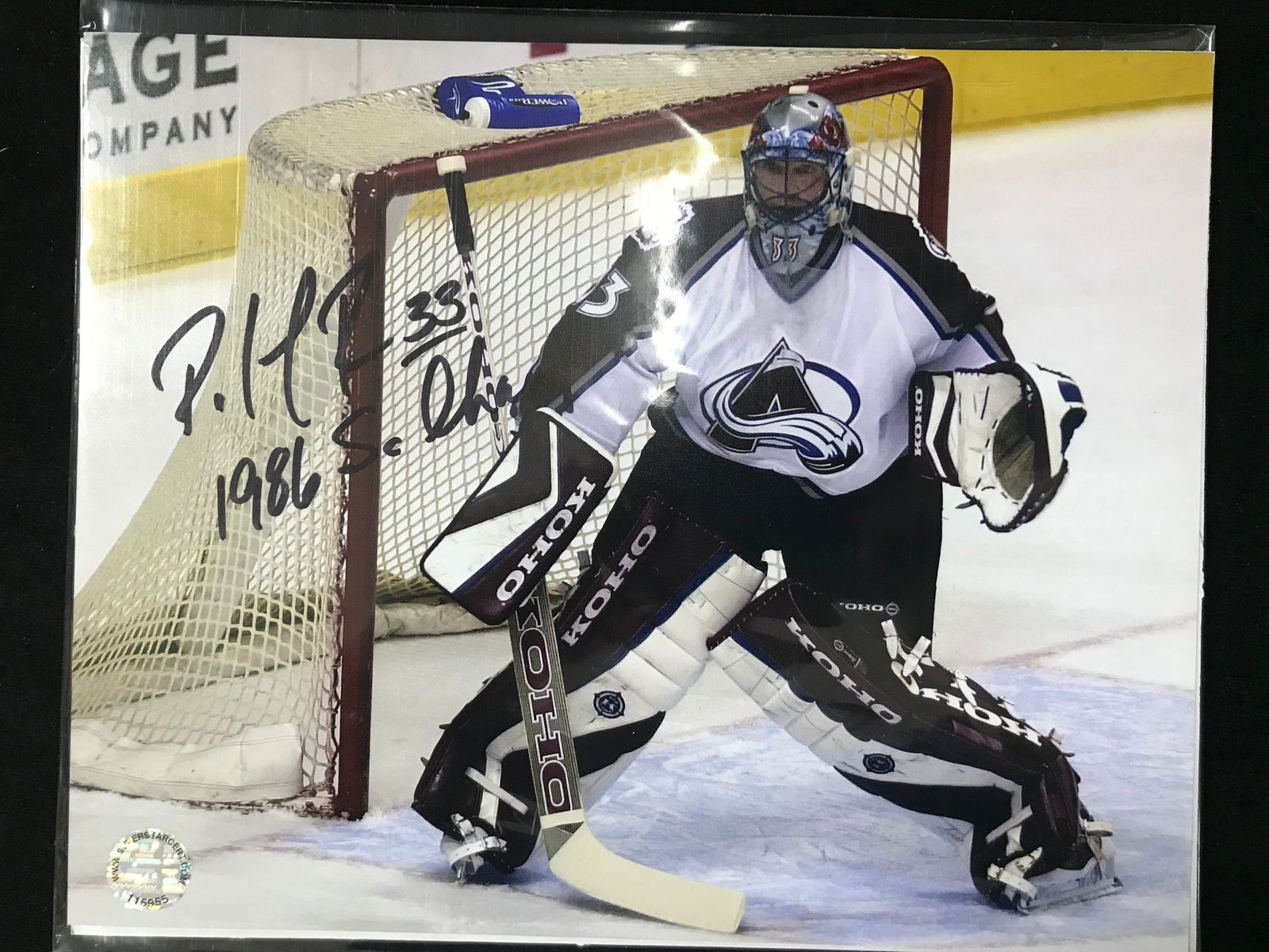 PATRICK ROY SIGNED COLORADO AVALANCHE 8 X 10 (PRO CERT COA) (1 of 1)
