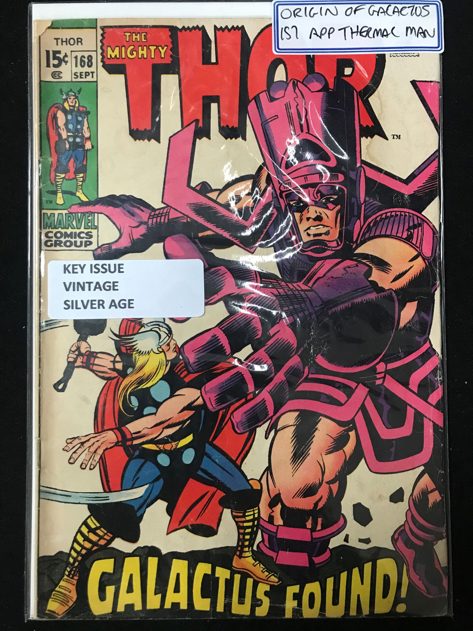 MARVEL COMICS NO.168 THE MIGHTY THOR (VINTAGE SILVER AGE) (1 of 1)