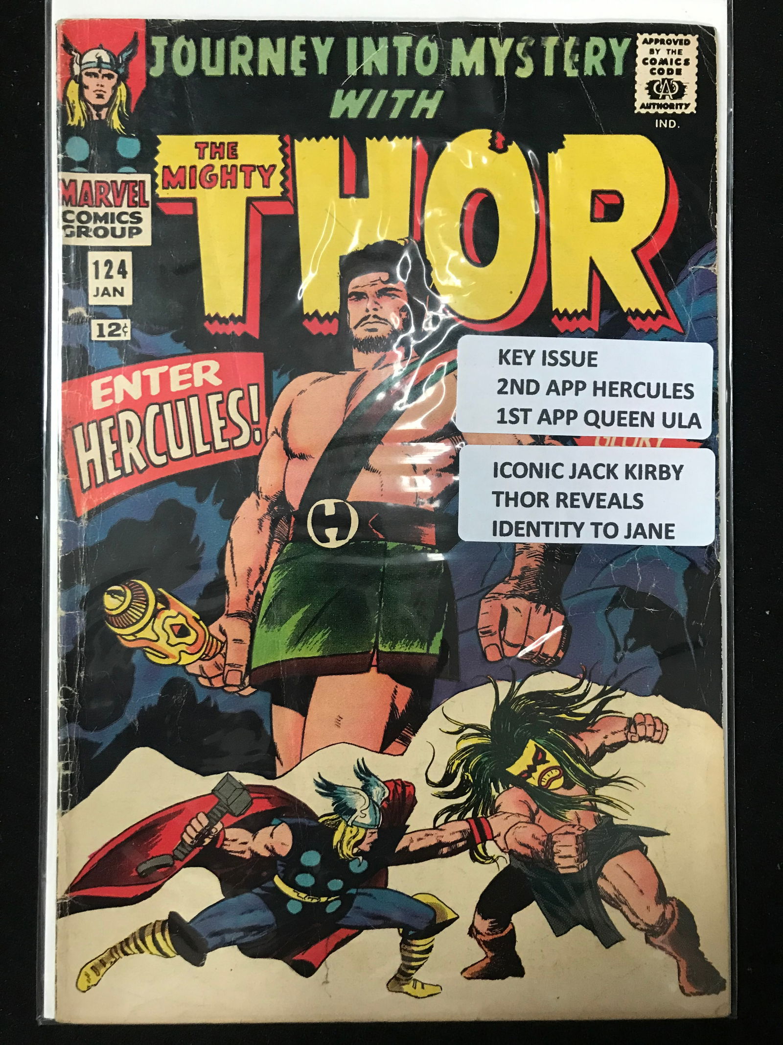 MARVEL COMICS NO.124 THE MIGHTY THOR (1ST APP QUEEN ULA) (1 of 1)