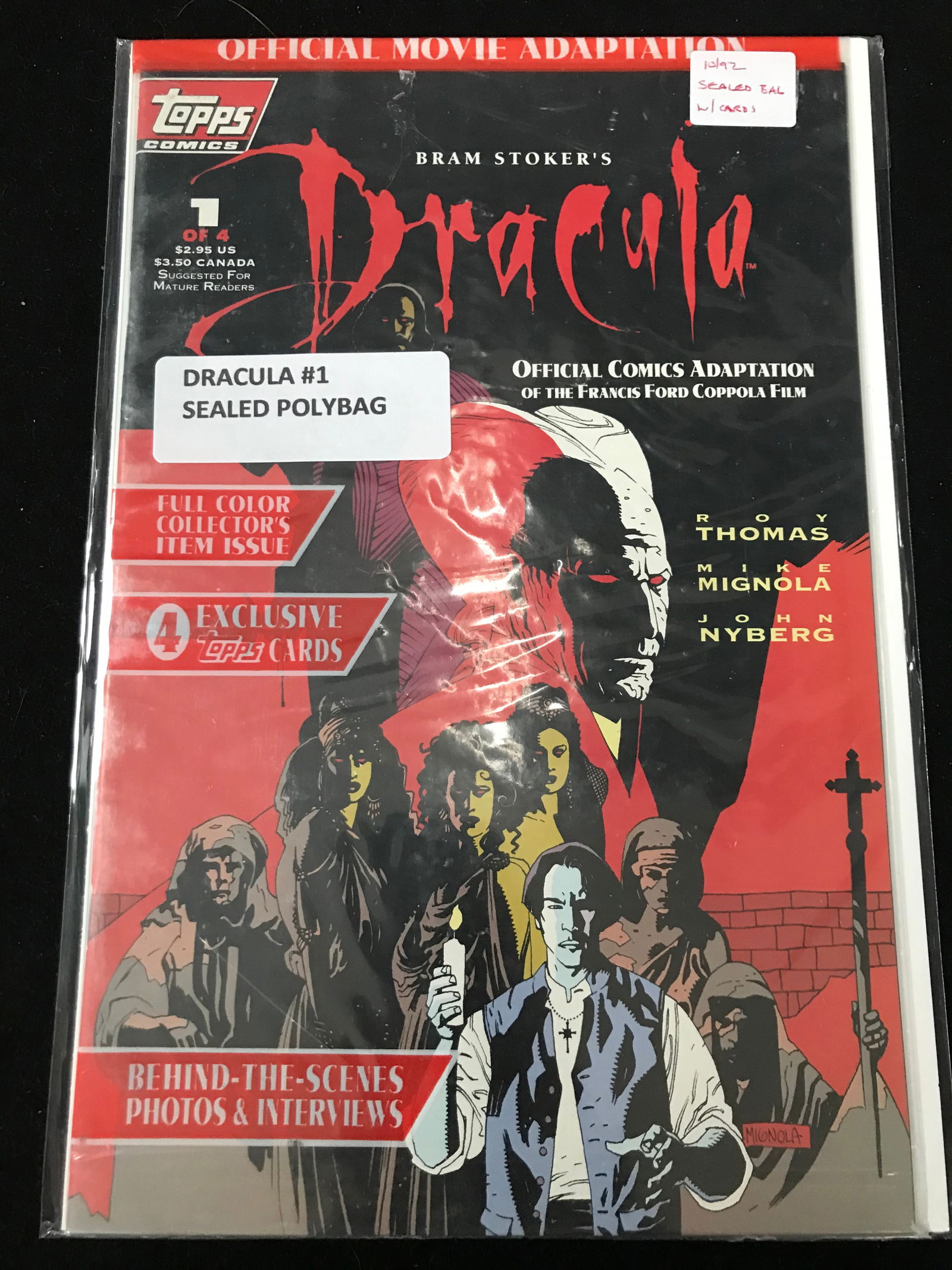 TOPPS COMICS NO.1 BRAM STOKER'S DRACULA (SEALED POLYBAG (1 of 1)