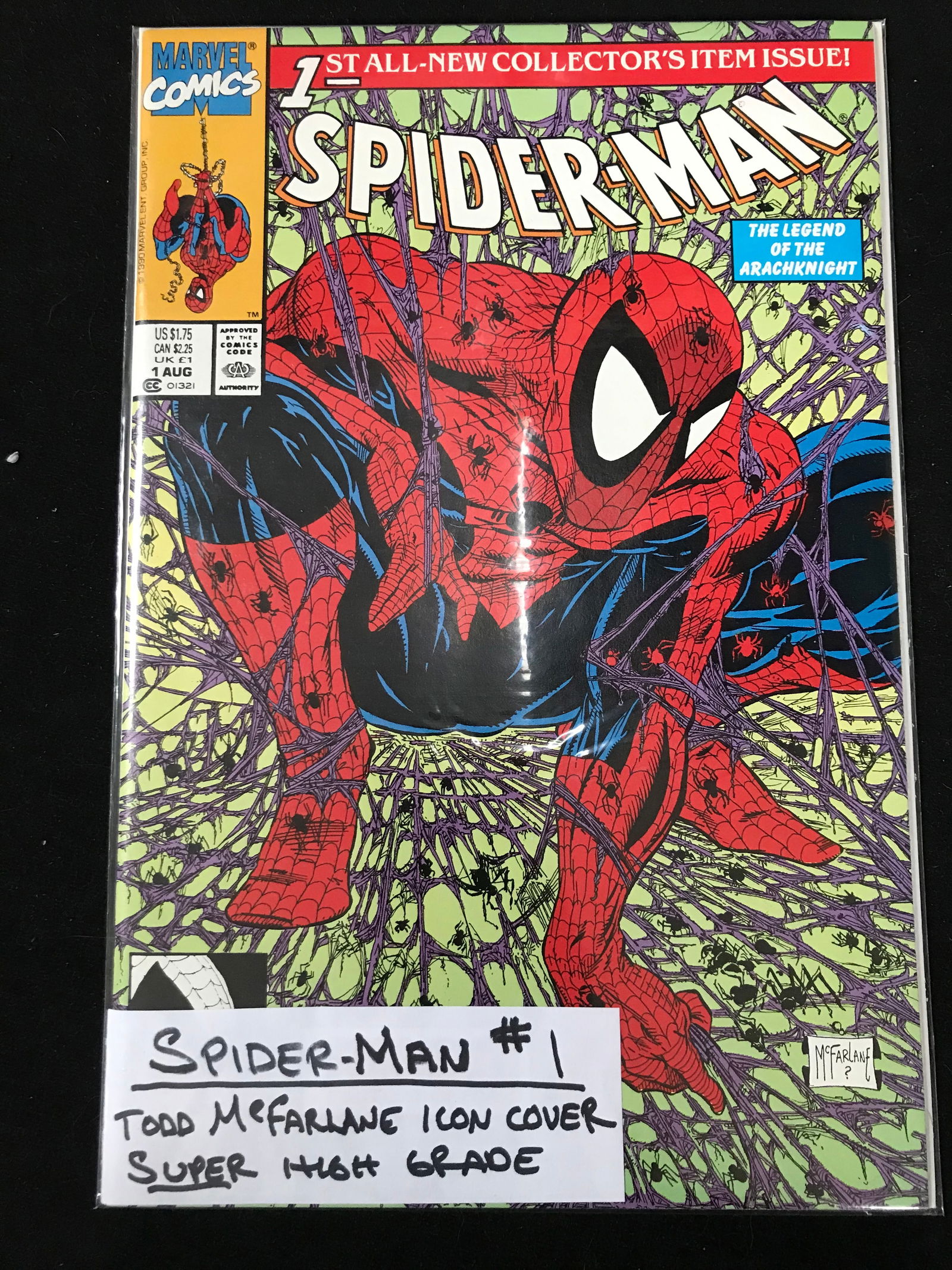 MARVEL COMICS APIDERMAN NO.1 (TODD MACFARLANE ICON COVER) (1 of 1)