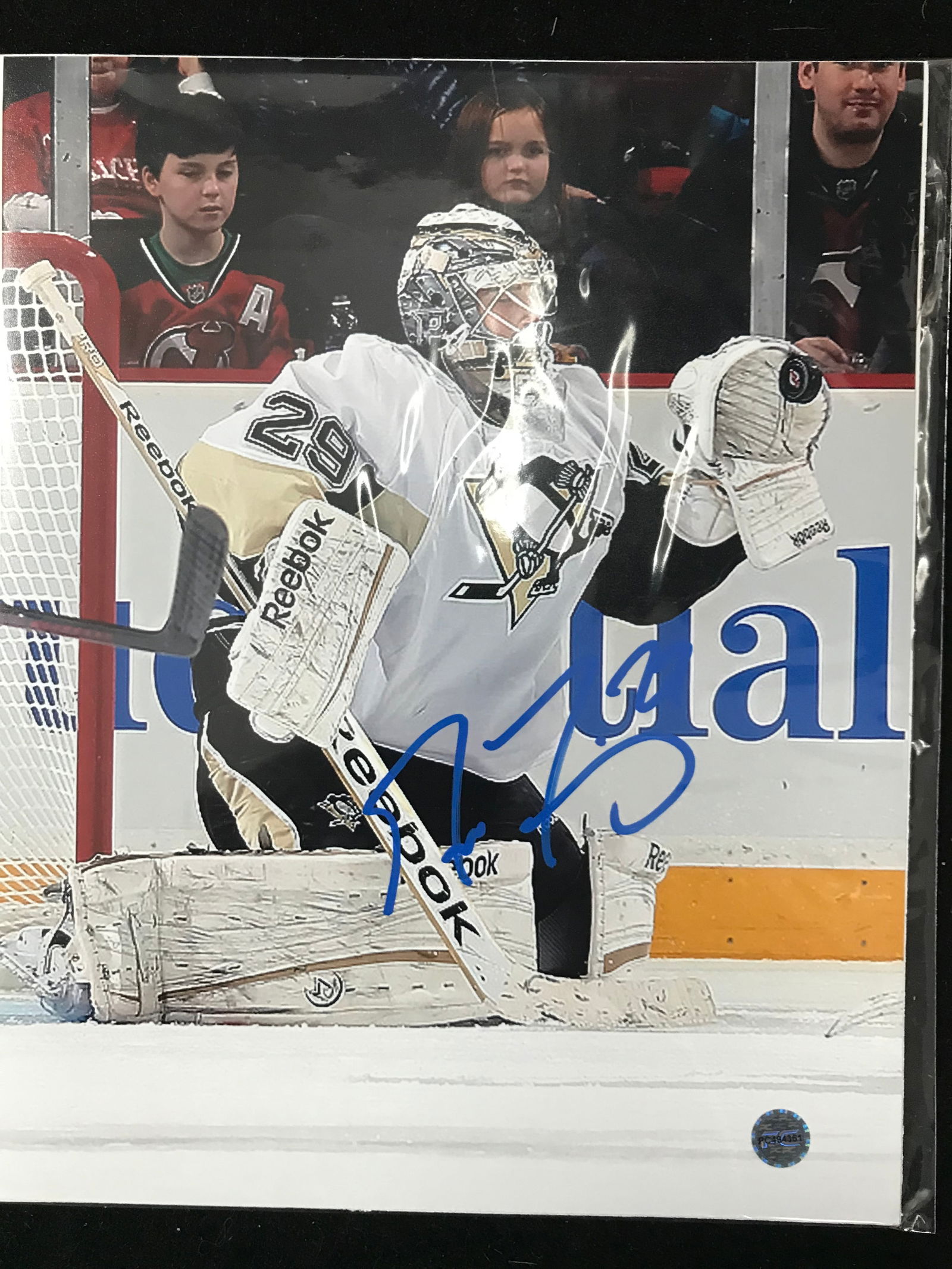 MARC-ANDRE FLEURY SIGNED 8X10 COAPROS COA (1 of 2)