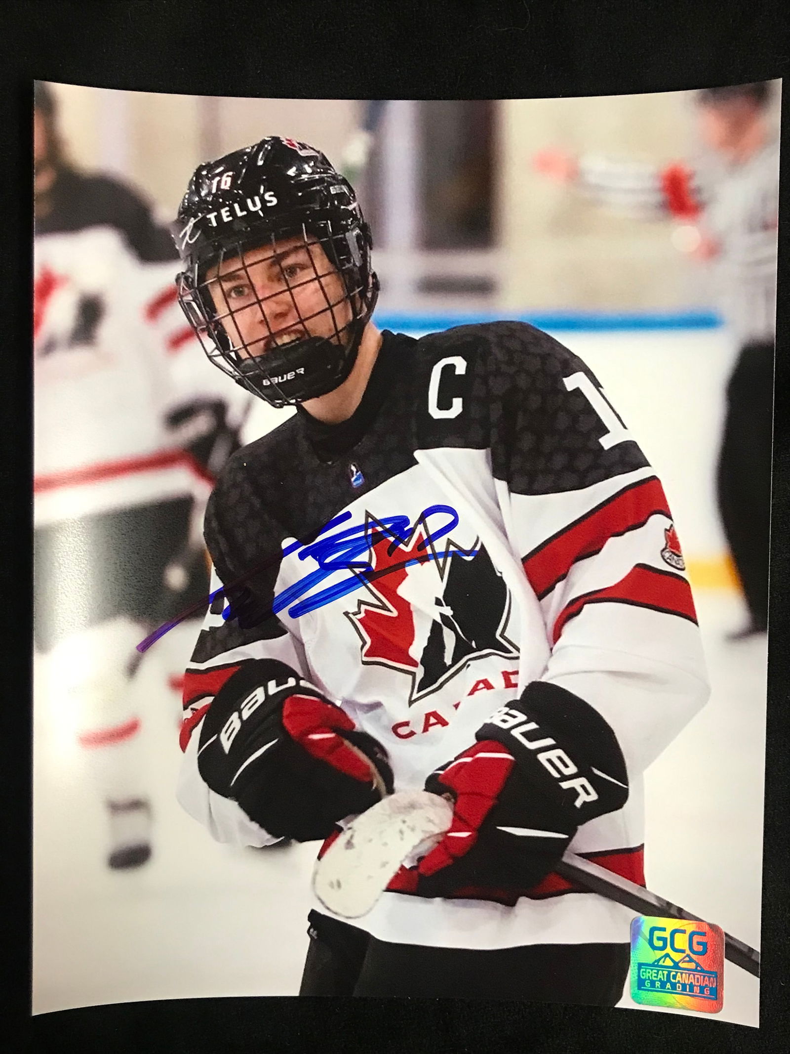 CONNOR BEDARD SIGNED TEAM CANADA 8 X 10 (GCG HOLO): Prices are in Canadian dollars