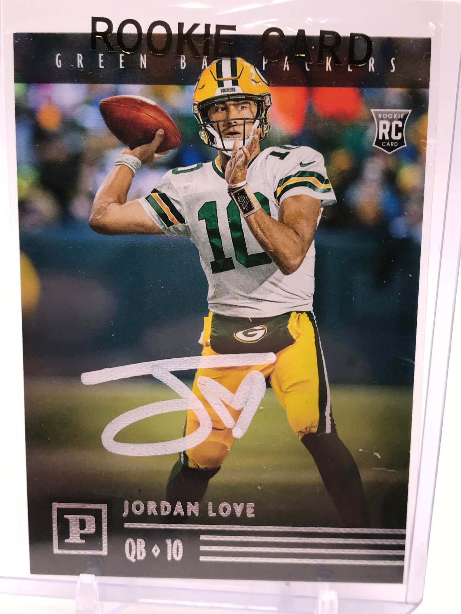 JORDAN LOVE SIGNED PANINI PRESTIGE TRADING CARD (PRO CERT COA) (1 of 2)