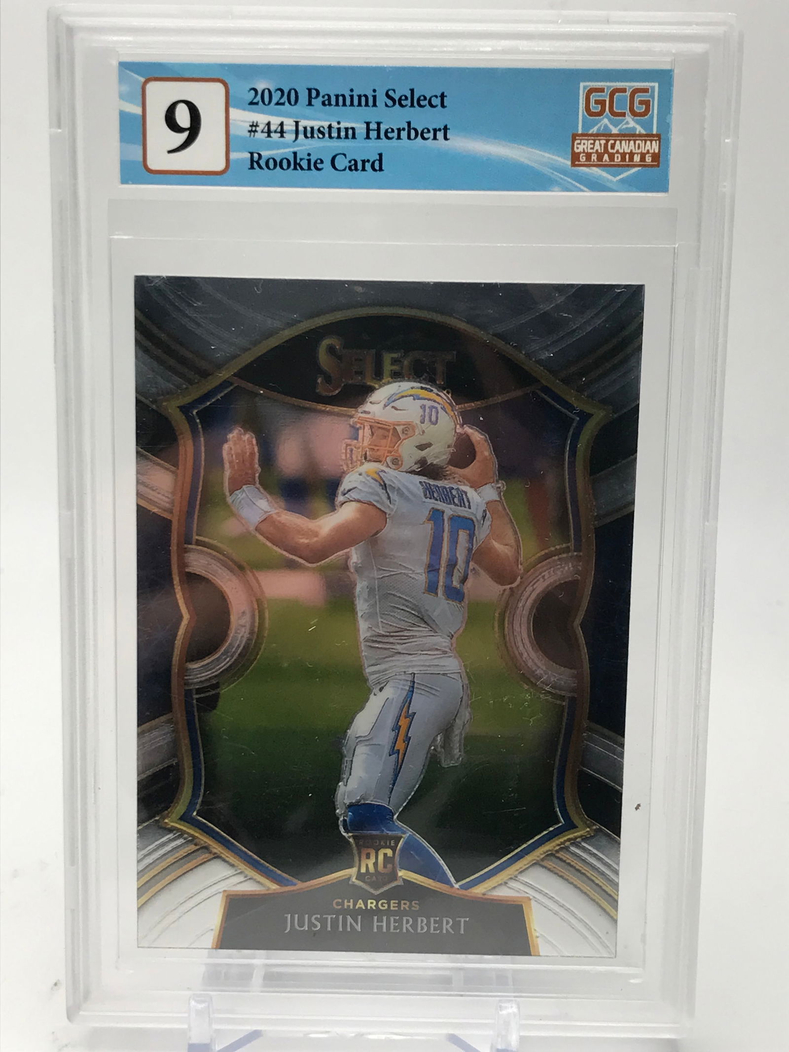 2020 PANINI SELECT JUSTIN HERBERT ROOKIE CARD (GCG 9) (1 of 1)