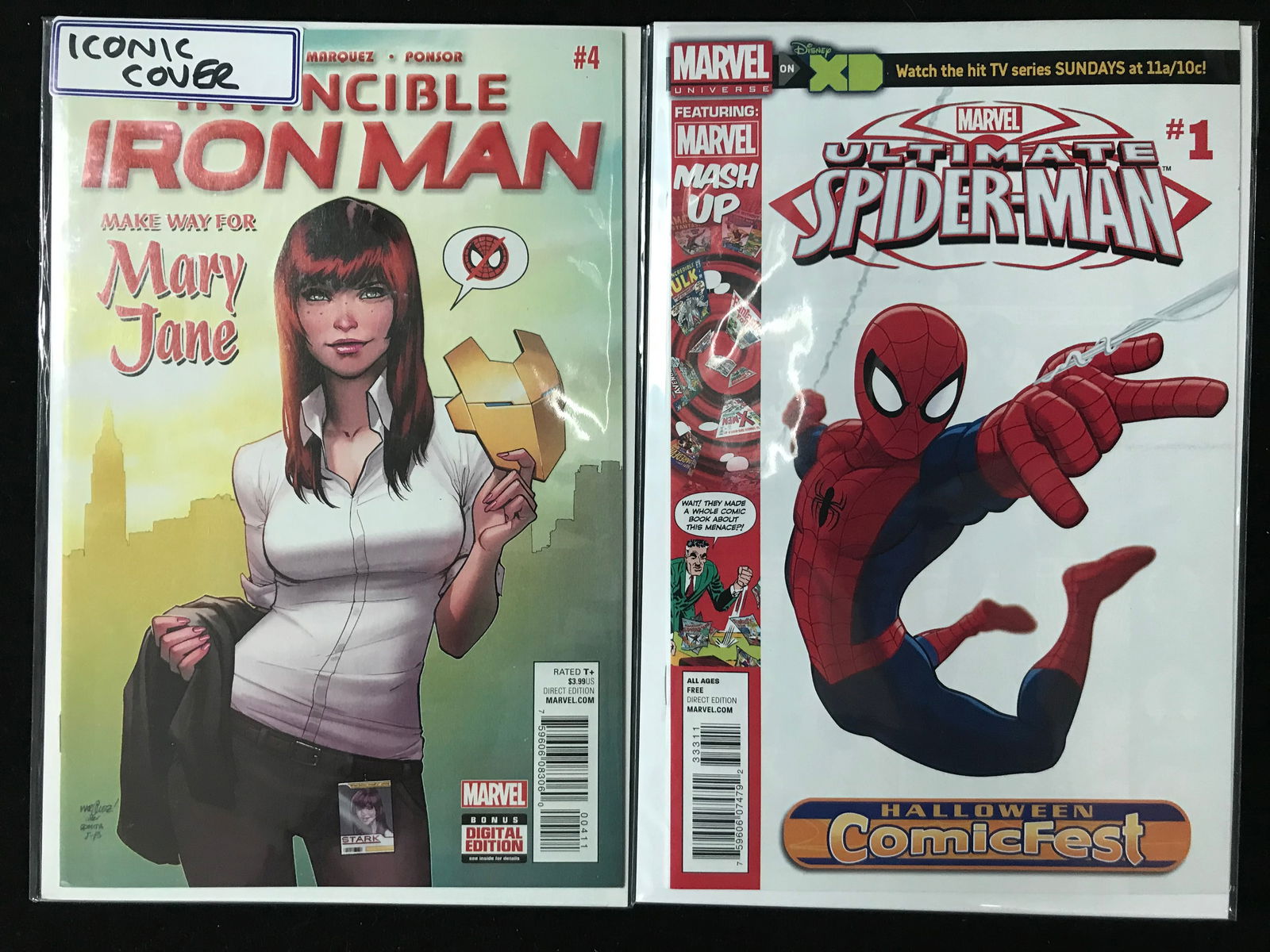 MARVEL COMICS IRON MAN NO.4 SPIDER-MAN NO.1 (1 of 1)