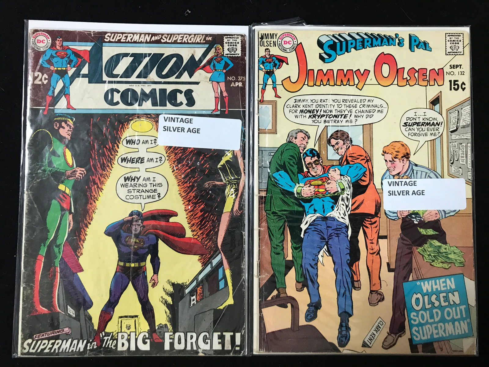 LOT OF SILVER AGE COMICS ACTION AND JIMMY OLSEN (1 of 1)