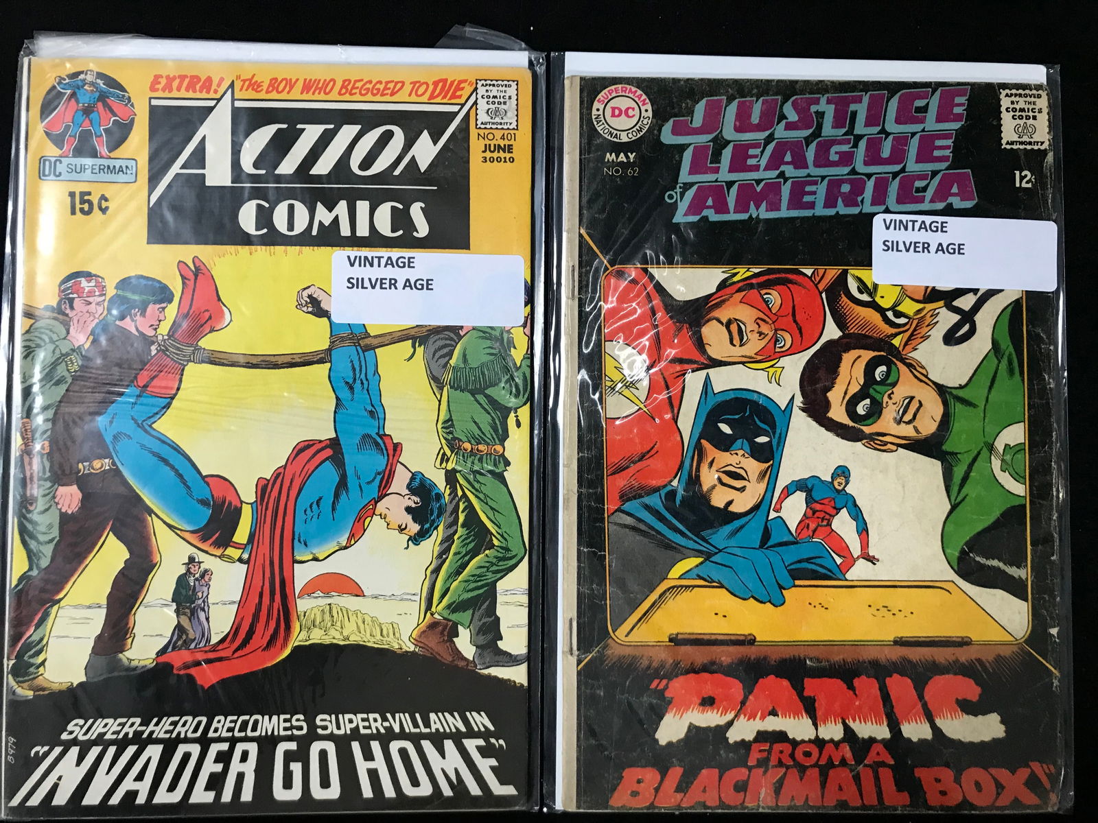 LOT OF SILVER AGE COMICS ACTION AND JUSTICE LEAGUE (1 of 1)